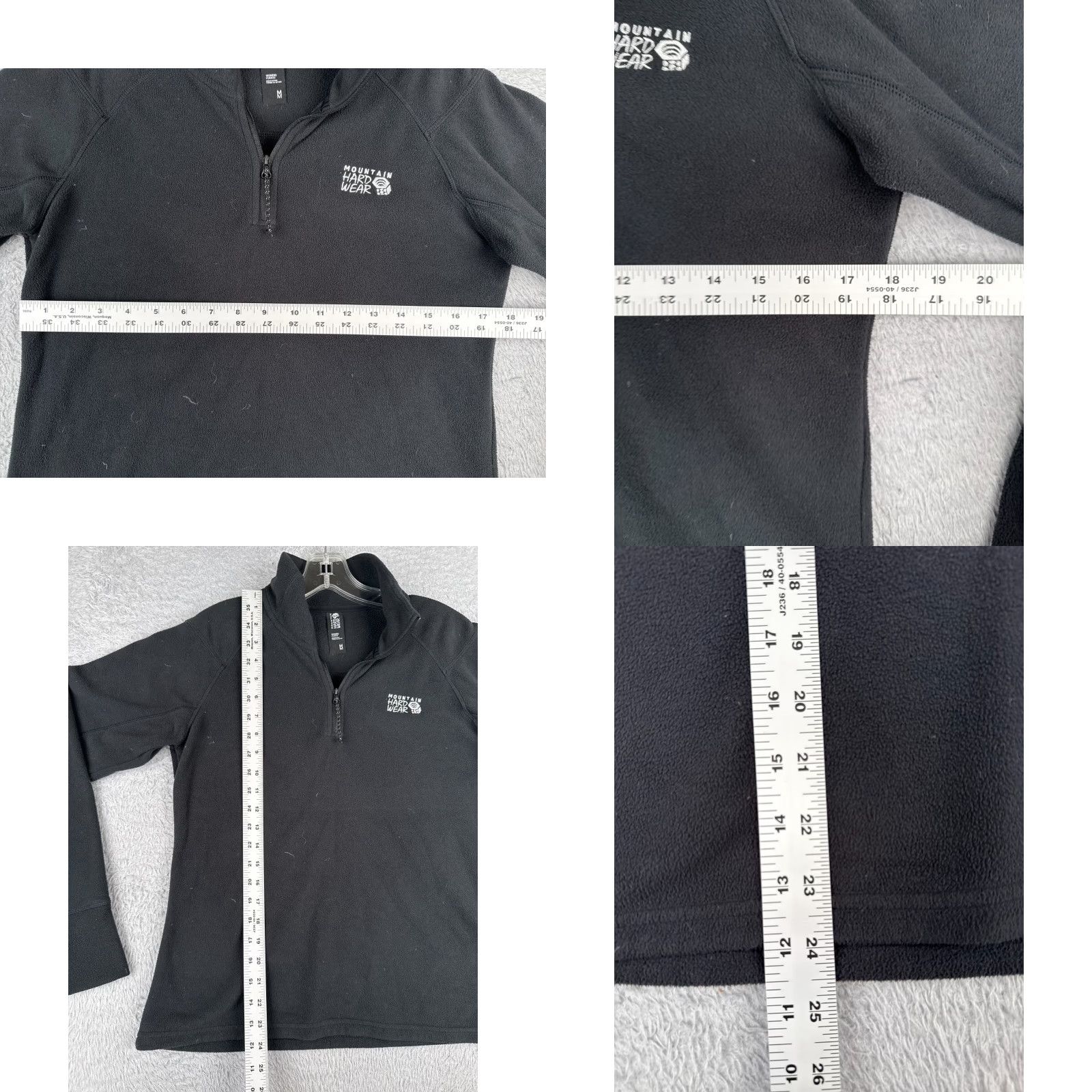 Mountain Hardwear Mountain Hardwear Sweatshirt Women Medium Black 1/4 Zip Pullover Fleece - Mock Neck, Long Sleeve, 100% Polyester, Logo, Activewear, Regular Fit Size M / US 6-8 / IT 42-44 - 8 Thumbnail