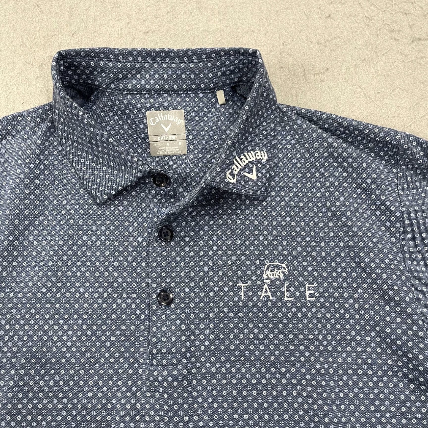 Callaway Callaway Bear Golf Polo Shirt Mens Large Blue Logo Embroidered Opti Dri Casual Activewear Polo Size US L / EU 52-54 / 3 - 2 Thumbnail