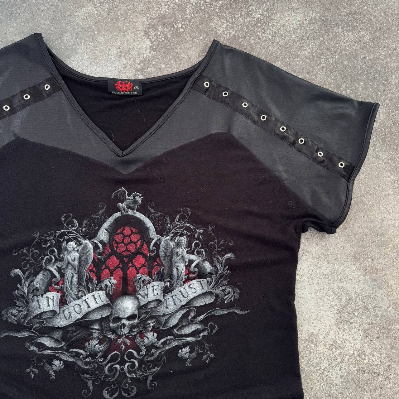 Hysteric Glamour × Vintage Spiral Vintage Gothic Punk T-Shirt Size XL / US 12-14 / IT 48-50 - 4 Thumbnail