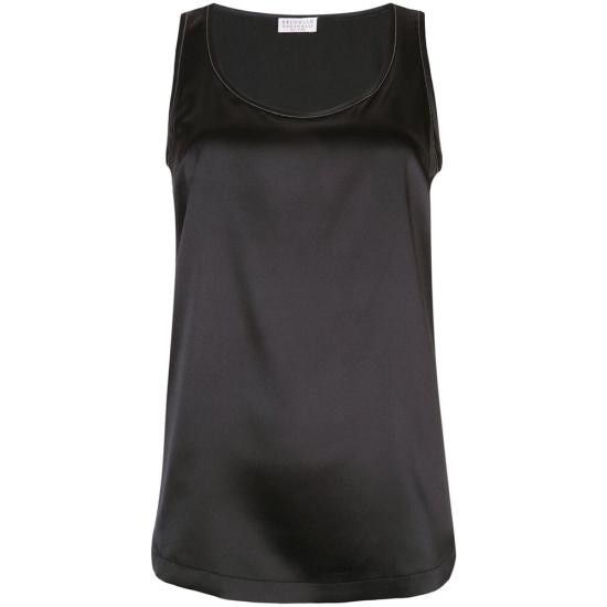 Brunello Cucinelli BRUNELLO CUCINELLI Women Blouses M0C59DE330 C101 BLACK Size XS / US 0-2 / IT 36-38 - 1 Thumbnail