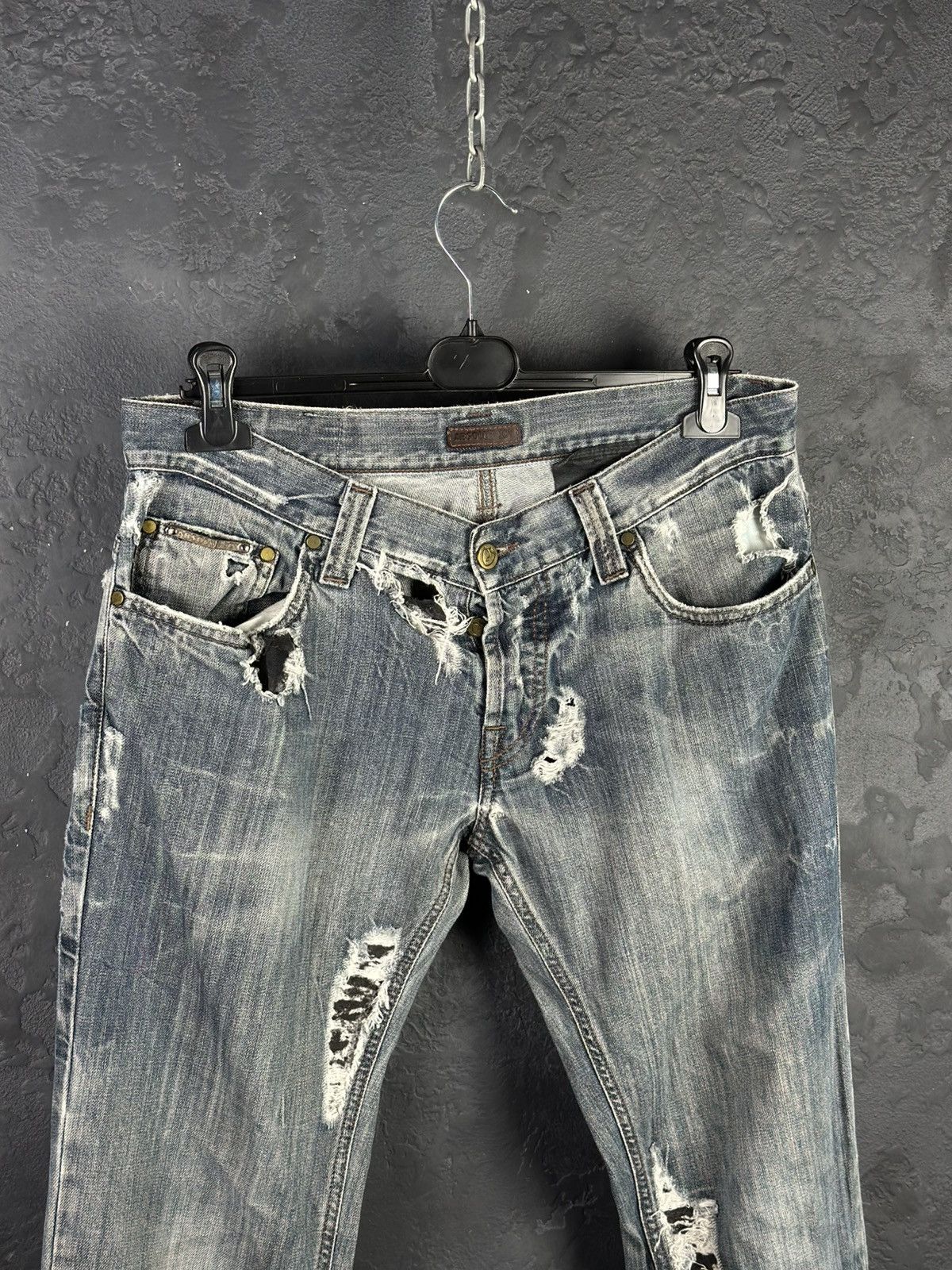 Absolut Joy Absolut Joy Distressed Faded Denim Jeans Size US 34 / EU 50 - 2 Thumbnail