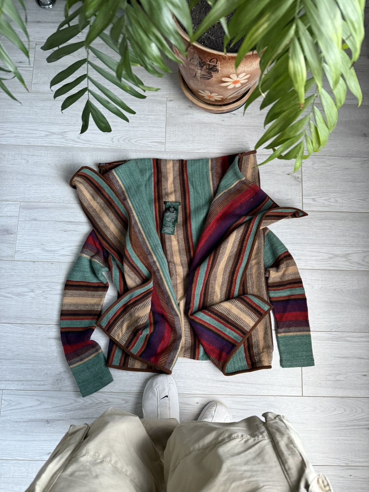 Lauren Ralph Lauren × Polo Ralph Lauren Vintage Polo Lauren Ralph Lauren cardigan sweater Size M / US 6-8 / IT 42-44 - 1 Thumbnail