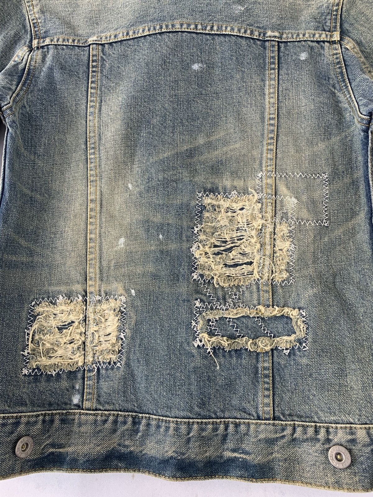 Other As Know As Indigo Distressed Denim Jacket Double Pocket Size XS / US 0-2 / IT 36-38 - 11 Thumbnail