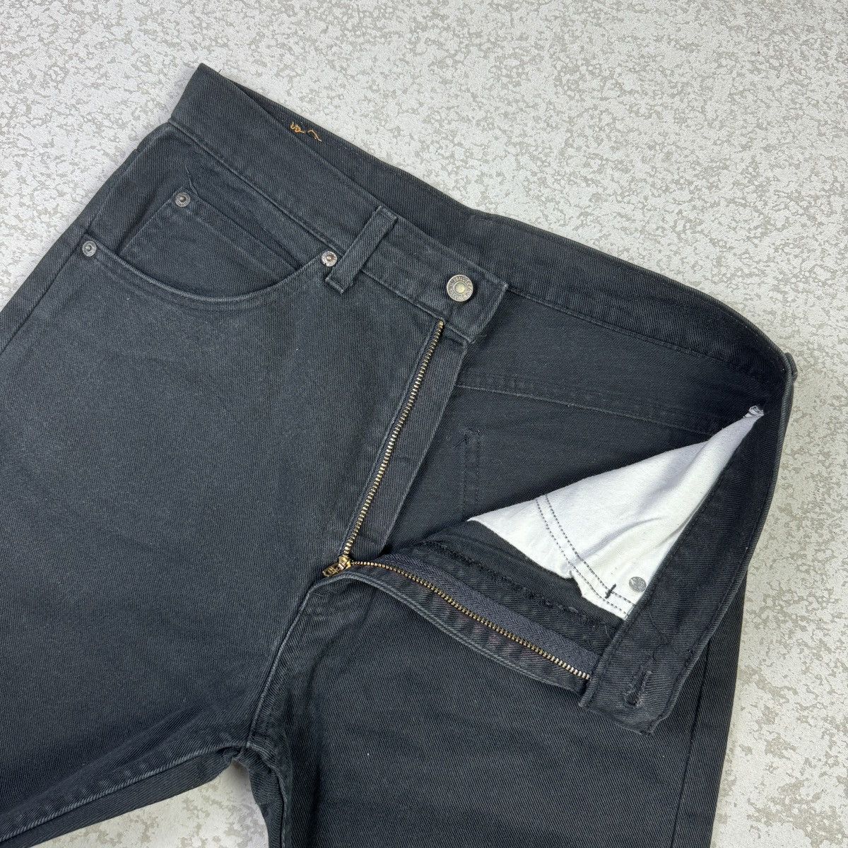 Levi's × Vintage 💥Vintage Levis 607 Orange Tab Super Black Denim Pant Size US 32 / EU 48 - 5 Thumbnail