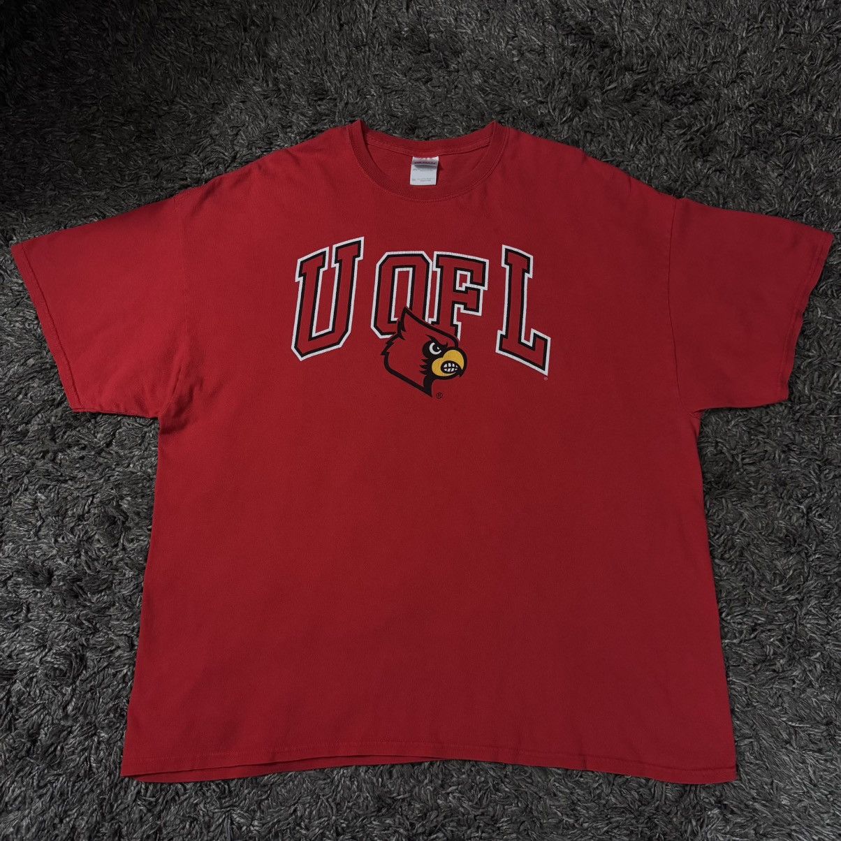 Gildan UofL Cardinals Red Tee Size US XXL / EU 58 / 5 - 4 Thumbnail