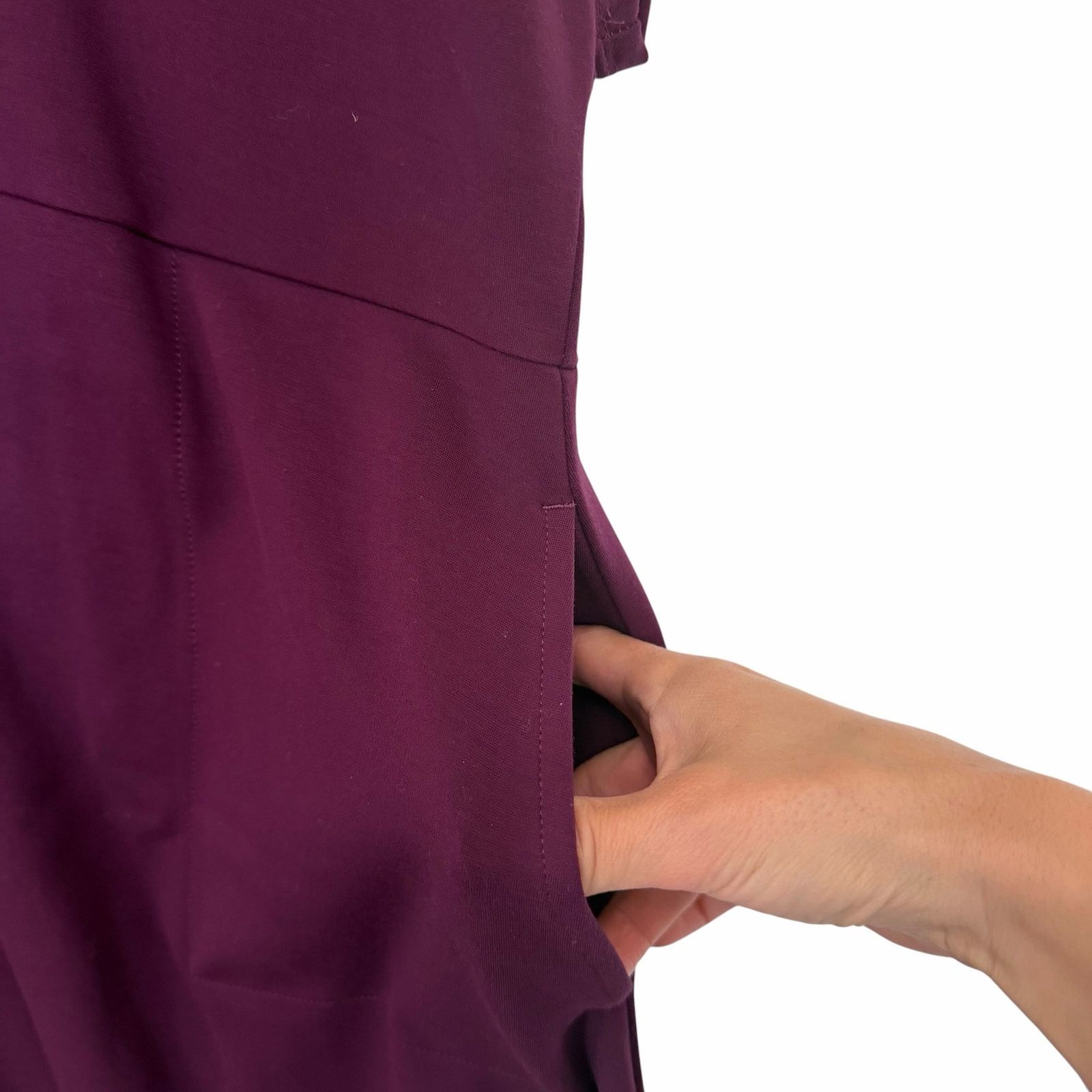 Other J. Jill Wearever Collection Purple Short Sleeve Dress Sz XLP Size XL / US 12-14 / IT 48-50 - 3 Thumbnail