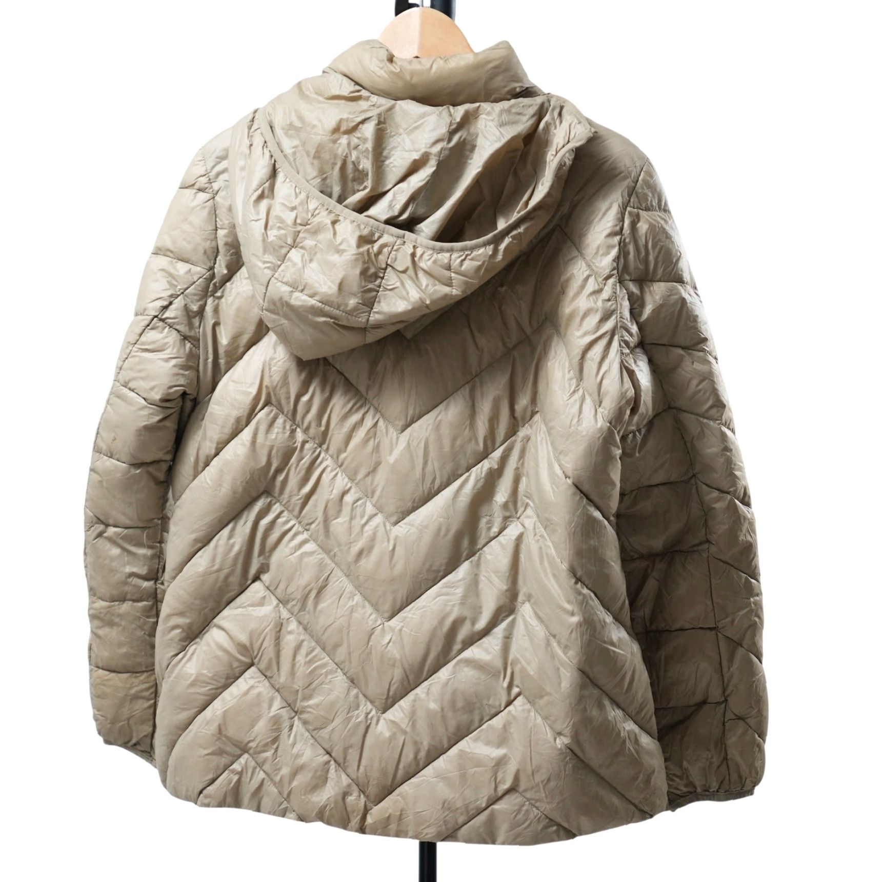 London Fog London Fog Puffer Jacket Womens Large Beige Zip Size L / US 10 / IT 46 - 2 Thumbnail