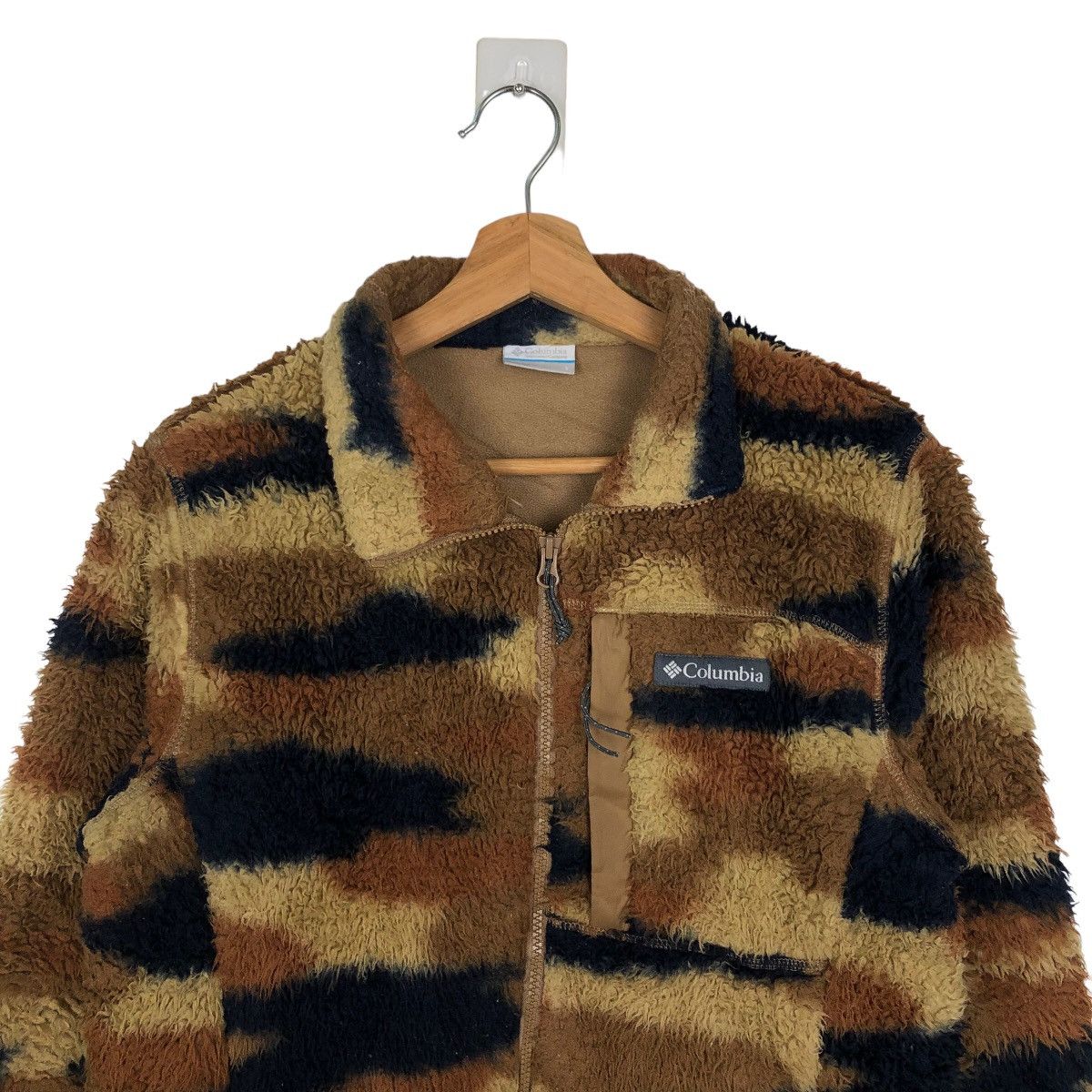 Japanese Brand VINTAGE FLEECE JACKET COLUMBIA CAMO FULL PRINT RARE STYLE Size US M / EU 48-50 / 2 - 2 Thumbnail