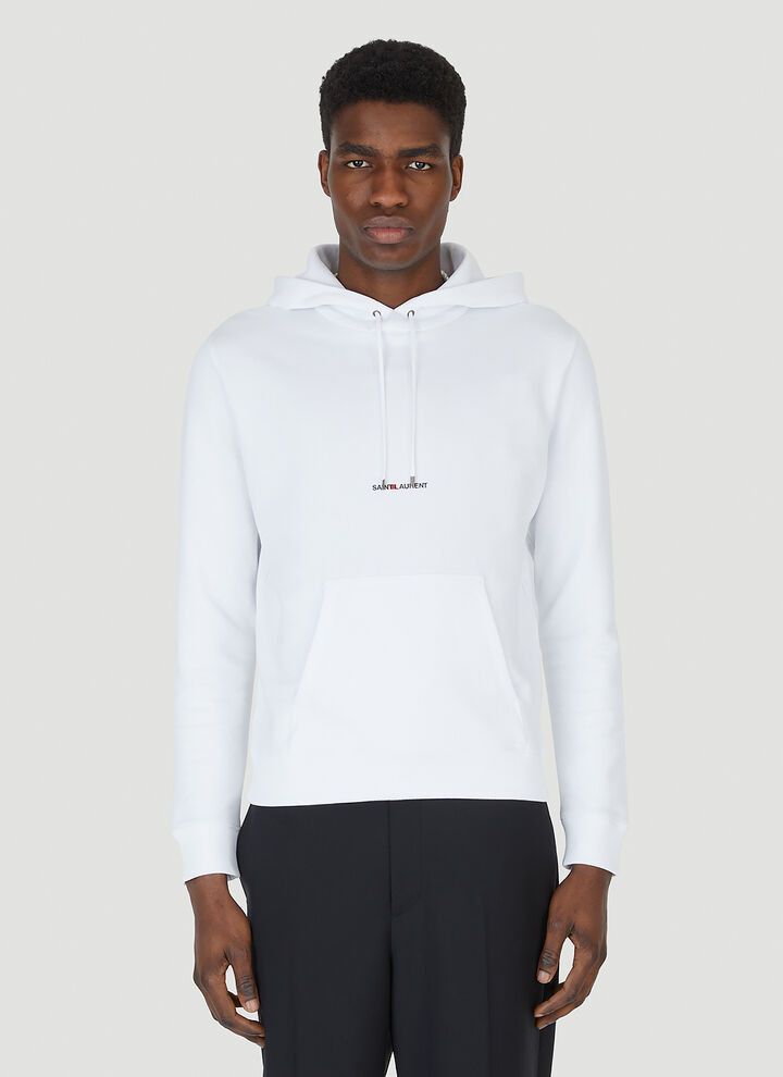 o1bcso1str1124 Rive Gauche Hoodie in White
