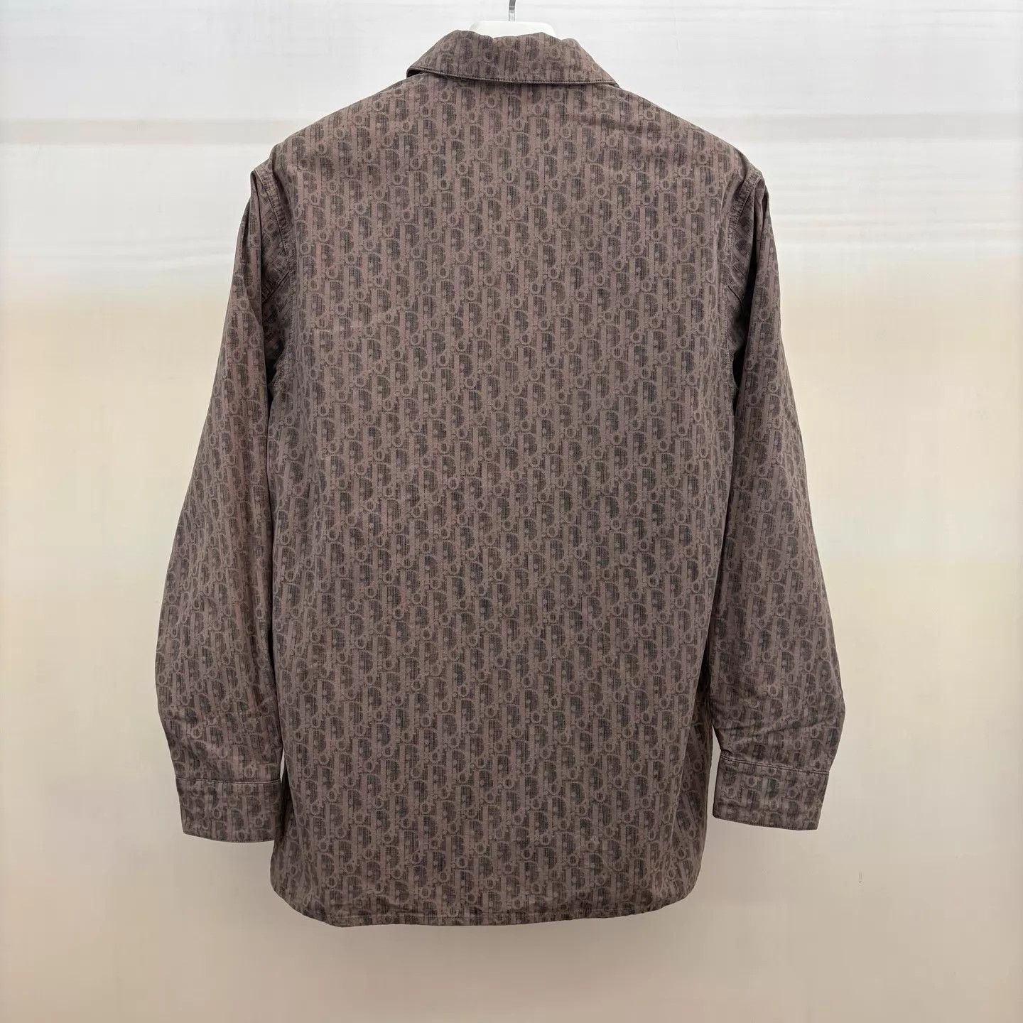 Dior Dior brown all-over logo long-sleeve shirt Size US M / EU 48-50 / 2 - 2 Thumbnail