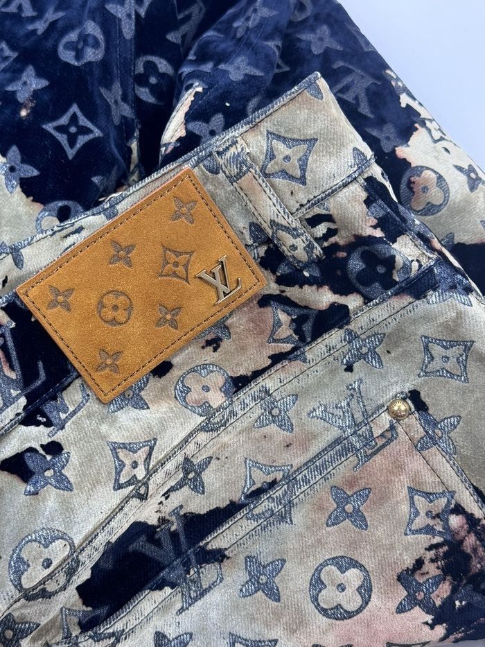 Louis Vuitton Monogram Print Faded Denim Size US 36 / EU 52 - 5 Thumbnail