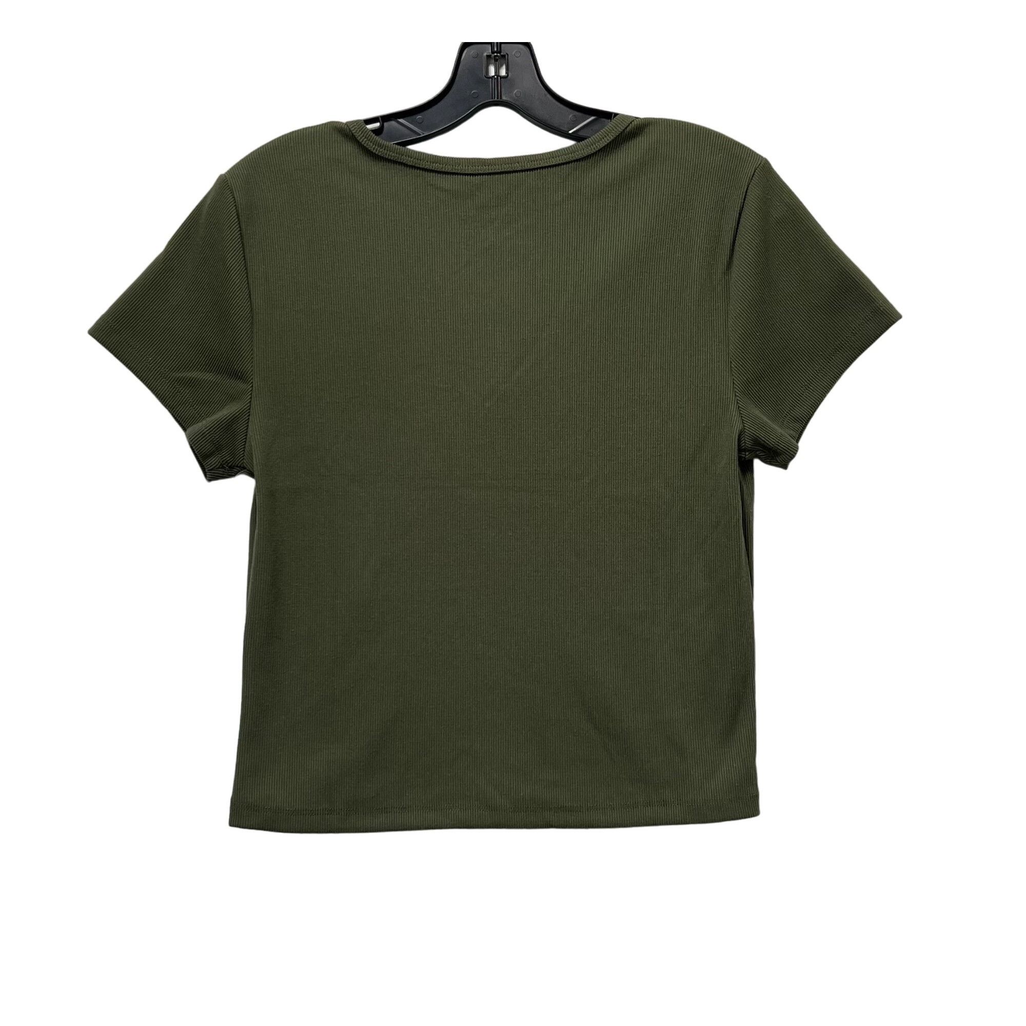 Other Rue + - Women's Short Sleeve Top - Green Olive - 1X Size XL / US 12-14 / IT 48-50 - 2 Thumbnail