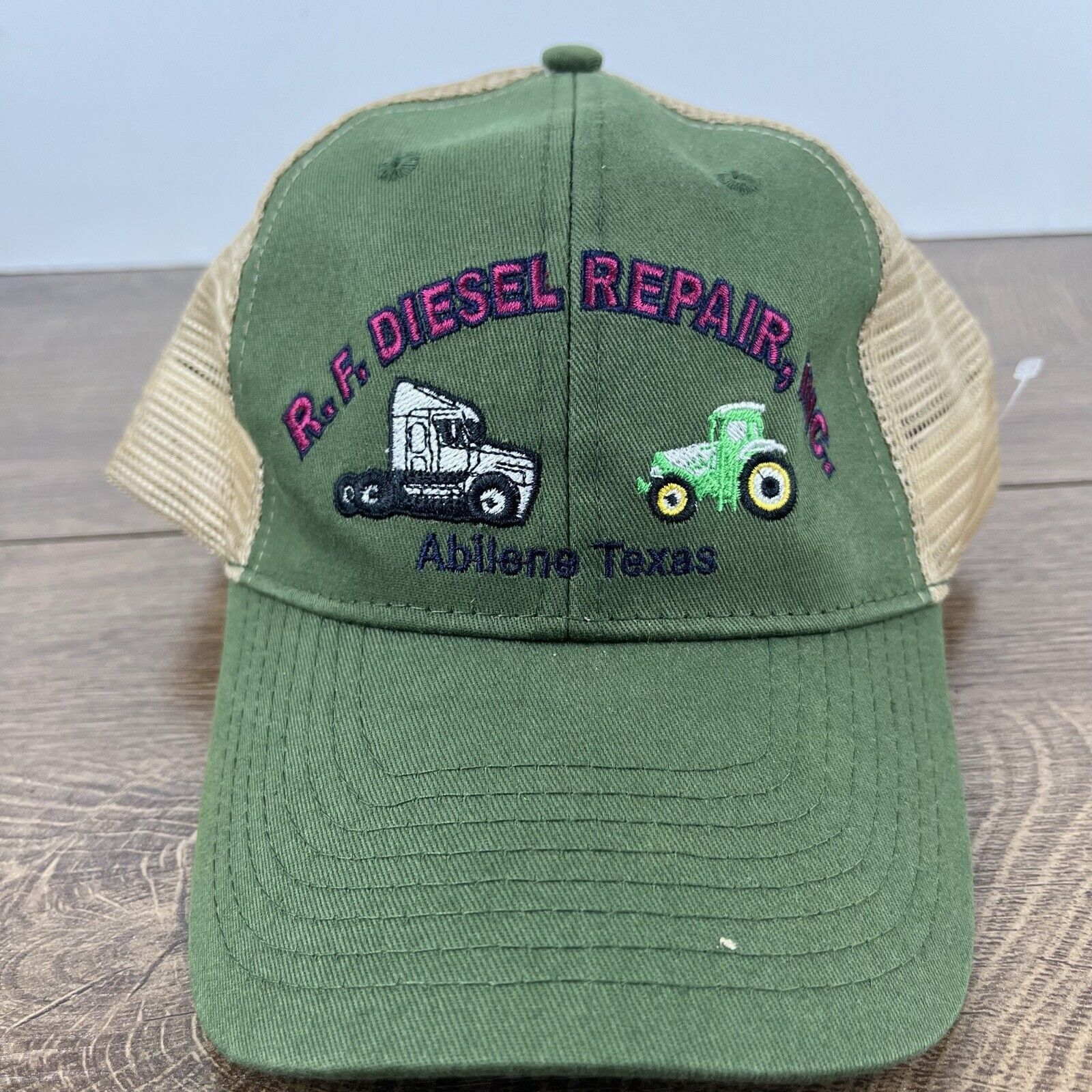 Other RF Diesel Repair Hat Abliene Texas Green Hat Adjustable Hat Size ONE SIZE - 4 Thumbnail