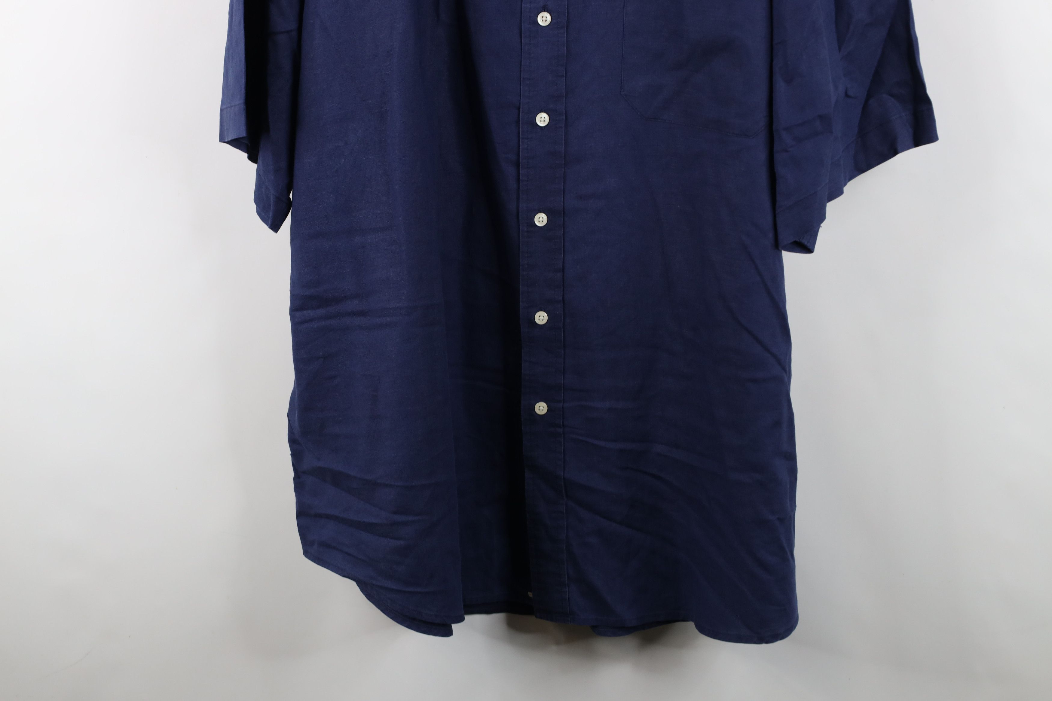 Eddie Bauer Vintage 90s Eddie Bauer Faded Linen Collared Button Shirt Size US XXL / EU 58 / 5 - 3 Thumbnail