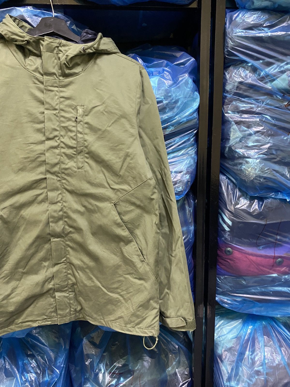 Japanese Brand Rövtski Olive Green Hooded Parka - Minimalist Japanese Size US M / EU 48-50 / 2 - 4 Thumbnail