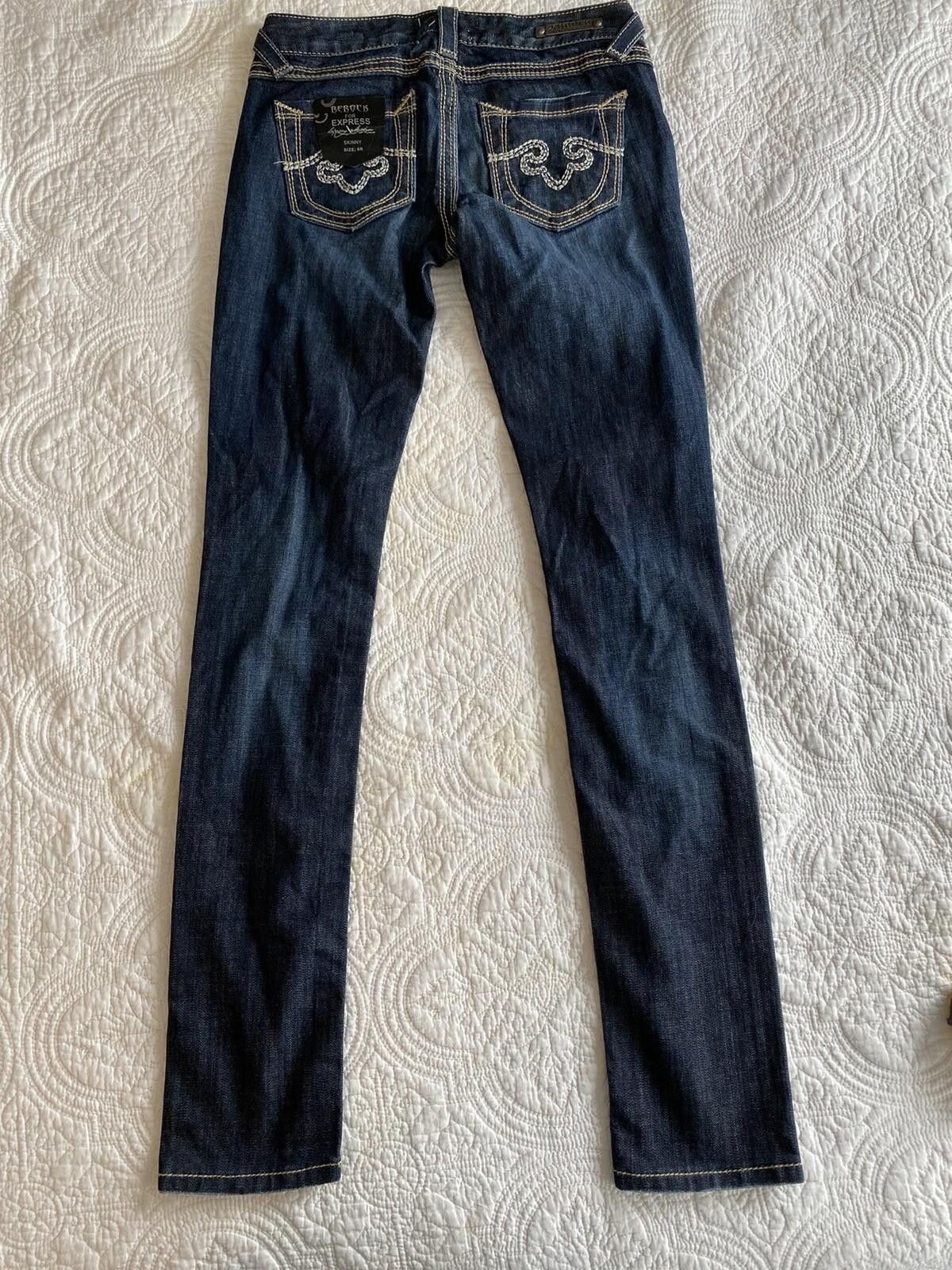 Express ReRock For Express Skinny Jeans Size 0R Women's Size 25" / US 0 / IT 36 - 3 Thumbnail