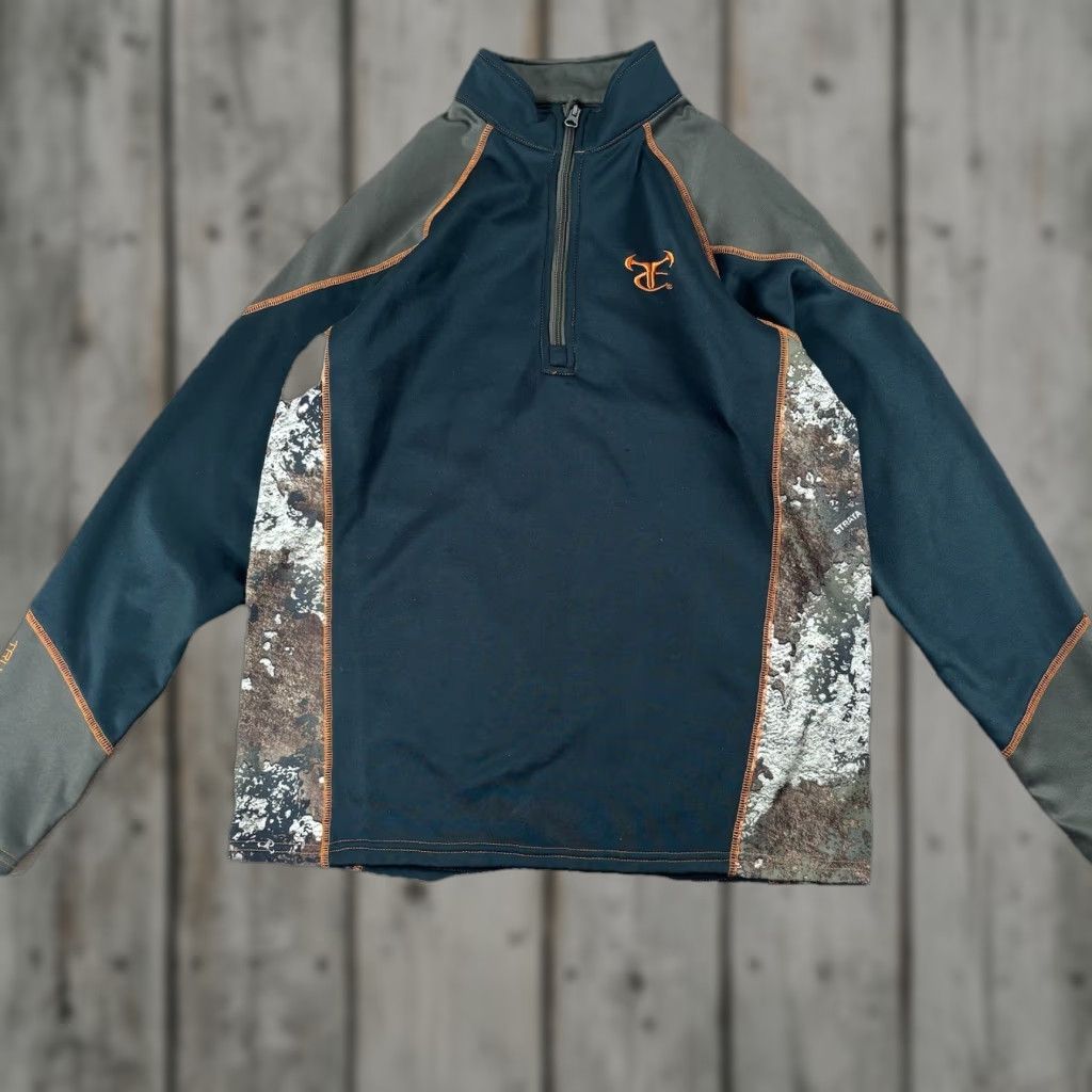 Vintage True Timber Jacket Men M Green Camouflage 1/4 Zip Pullover Hunting Jacket Size US M / EU 48-50 / 2 - 1 Thumbnail