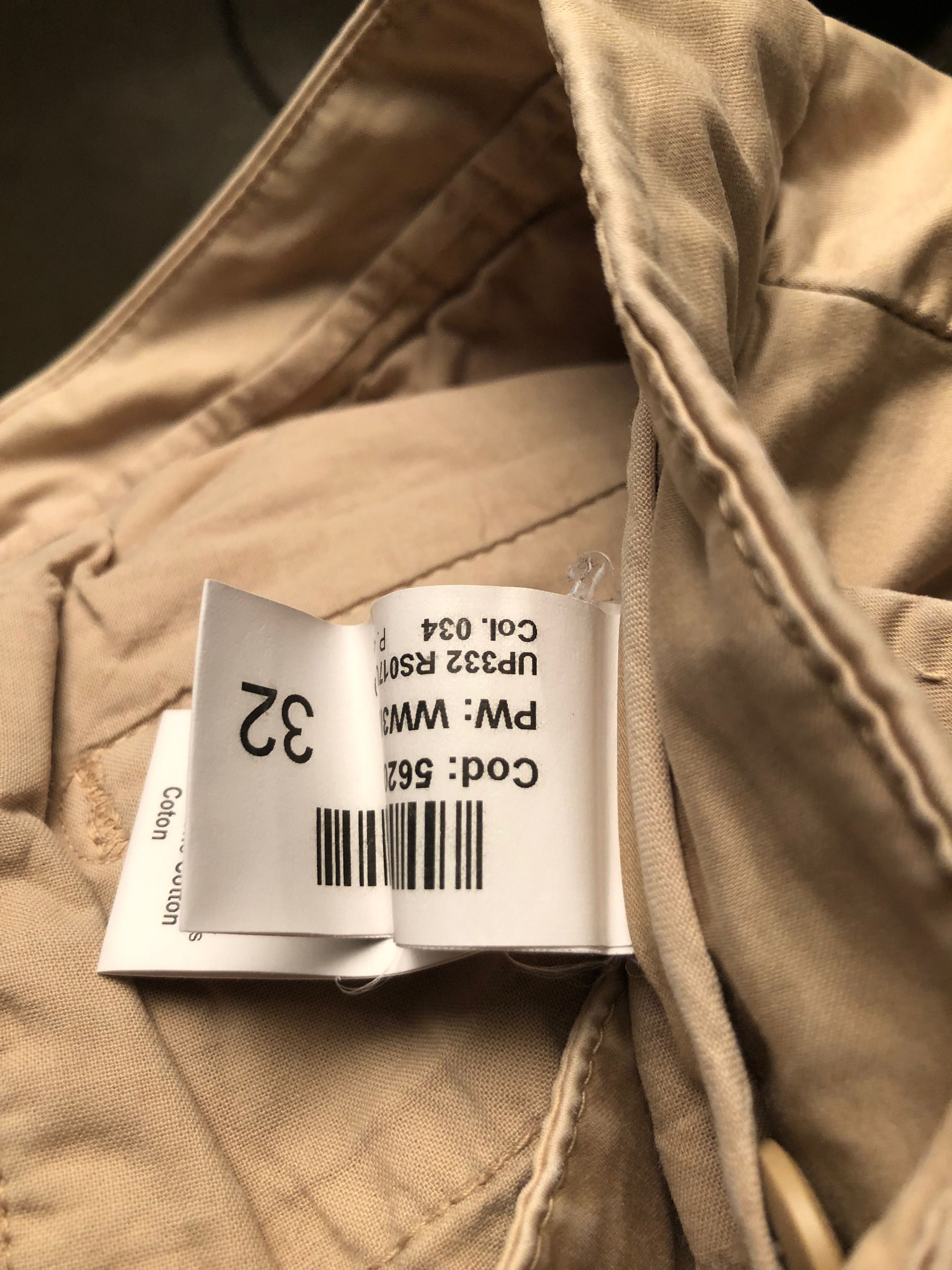 Dondup DONDUP Beige Slim Fit Cotton Chinos Italy Made 31.5/31.5 Size US 31 - 8 Thumbnail