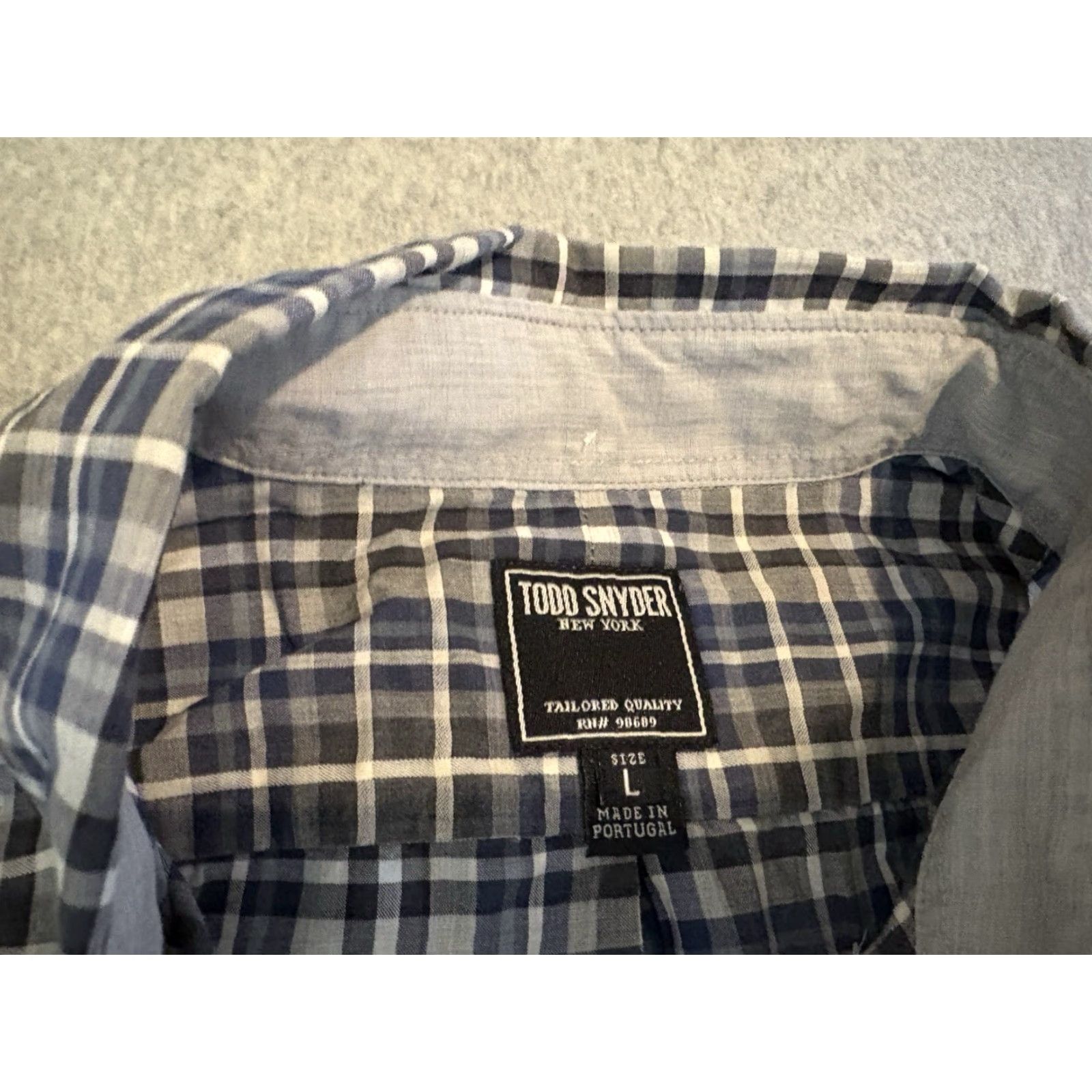 Todd Snyder Todd Snyder Long Sleeve Button-Up Shirt Cotton Plaid Blue Mens Large Size US L / EU 52-54 / 3 - 2 Thumbnail
