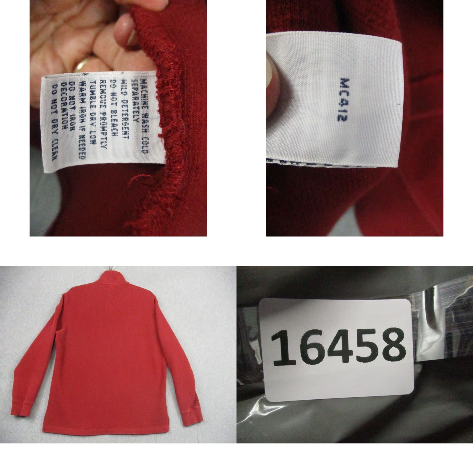 Polo Ralph Lauren Polo Ralph Lauren Sweater Mens Large Quarter Zip Pullover Red Pony Logo Knit Mock Neck Classic Preppy Casual Size US L / EU 52-54 / 3 - 8 Thumbnail