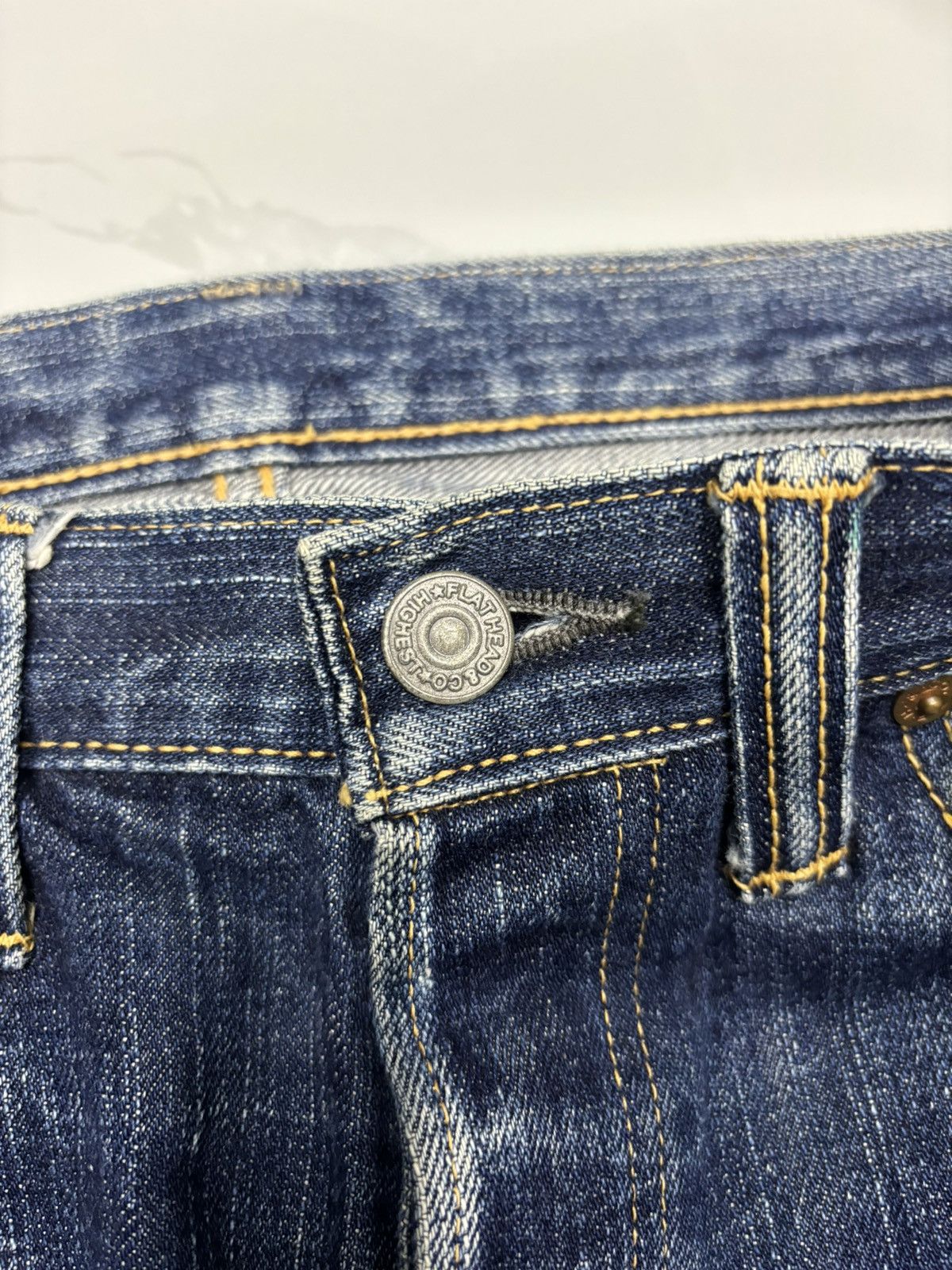 The Flat Head 🔥VTG THE FLAT HEAD SELVEDGE DENIM JEANS Size US 30 / EU 46 - 8 Thumbnail