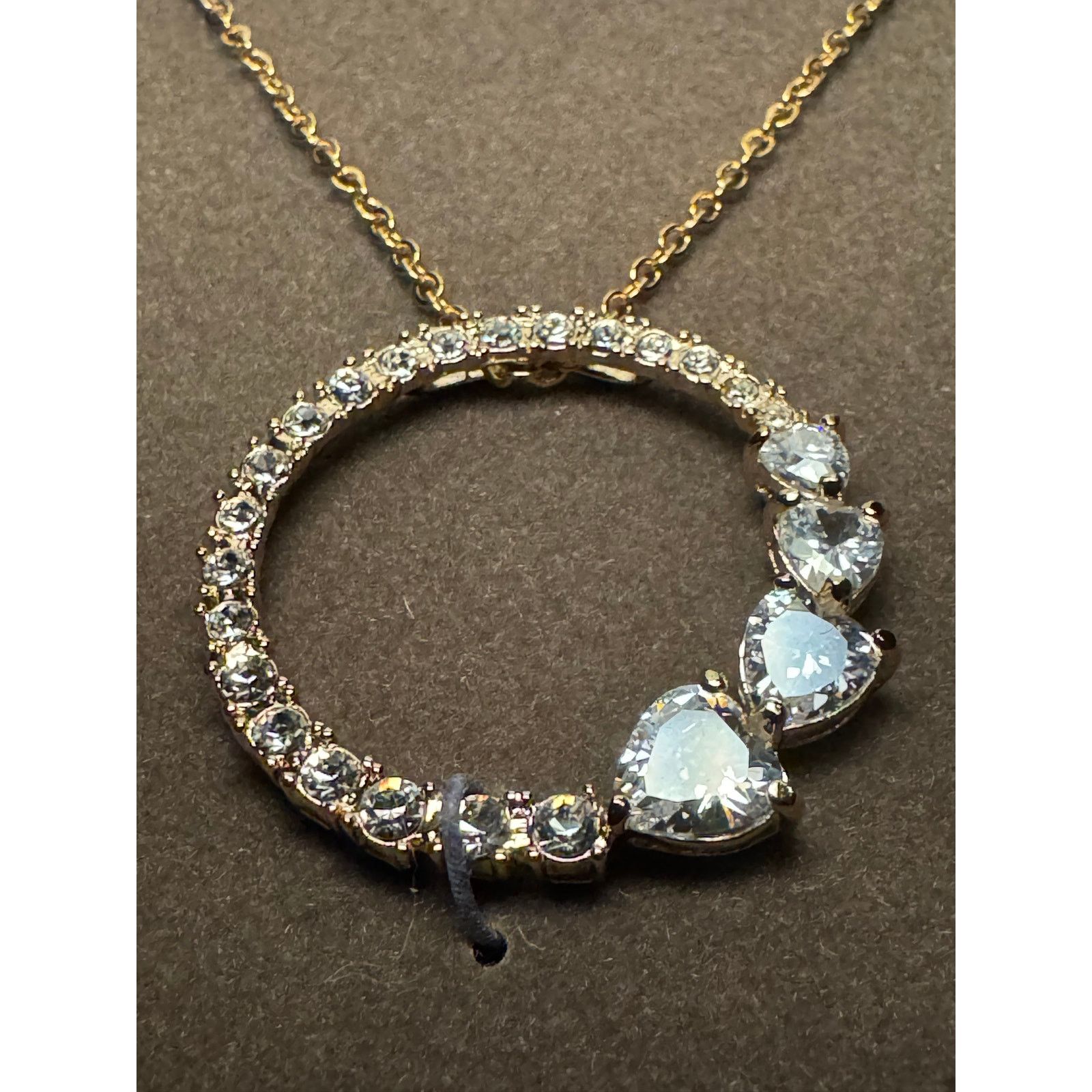 Other Nolan Miller Circle of Heart Crystal Necklace 18in Size ONE SIZE - 1 Thumbnail
