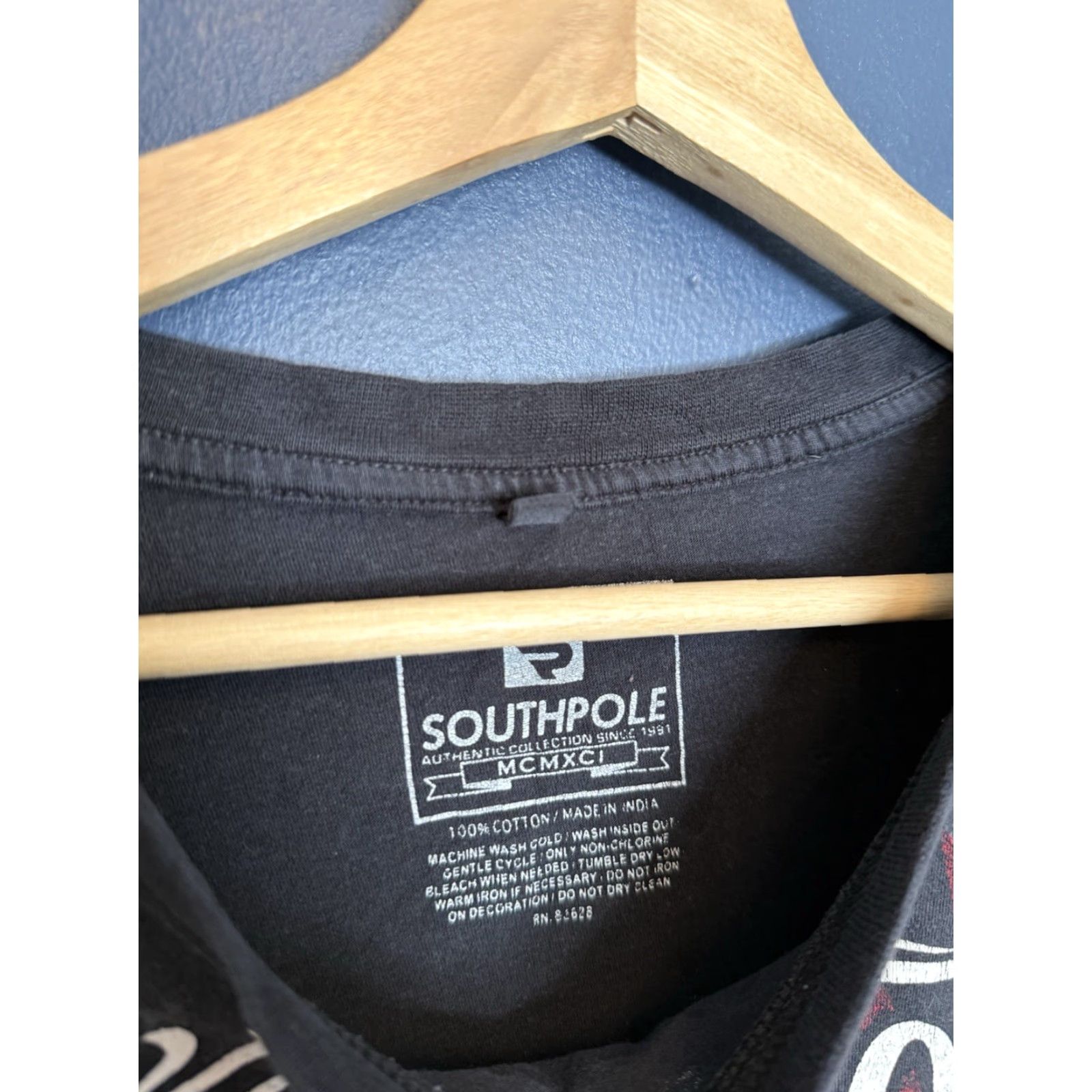 Southpole South Pole T-Shirt Grunge Graphic Tee Shirt Black 2XL Mens Pub Y2K Size US XXL / EU 58 / 5 - 3 Thumbnail