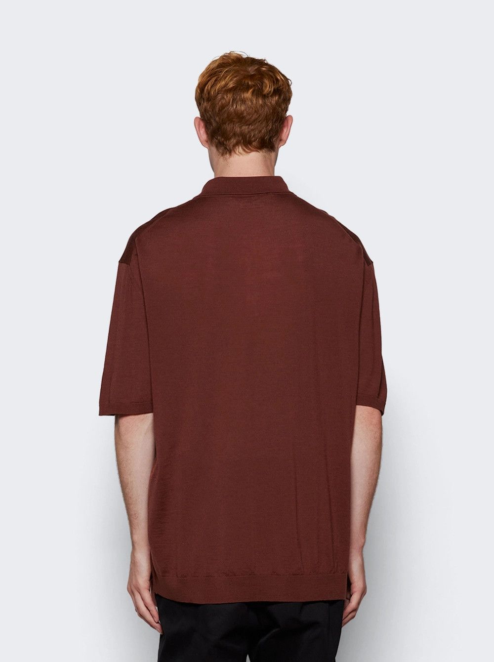 Marni EU48 Fine Knit Wool Blocks Polo Embroidered Stitch Logo FW24 Size US M / EU 48-50 / 2 - 14 Thumbnail