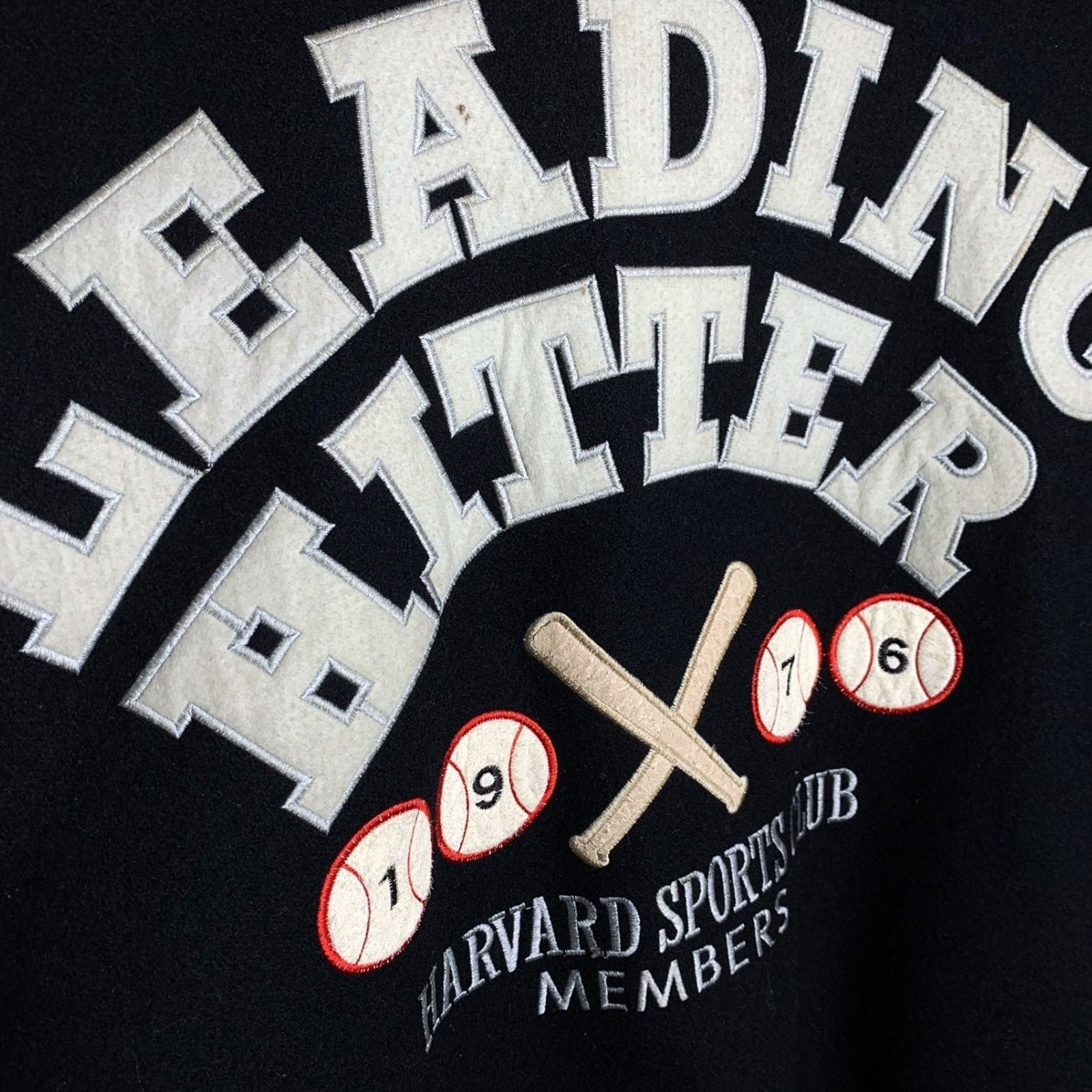 Other HARVARD UNIVERSITY | ‘76 “LEADING HITTER” Varsity Jacket Size US L / EU 52-54 / 3 - 7 Thumbnail