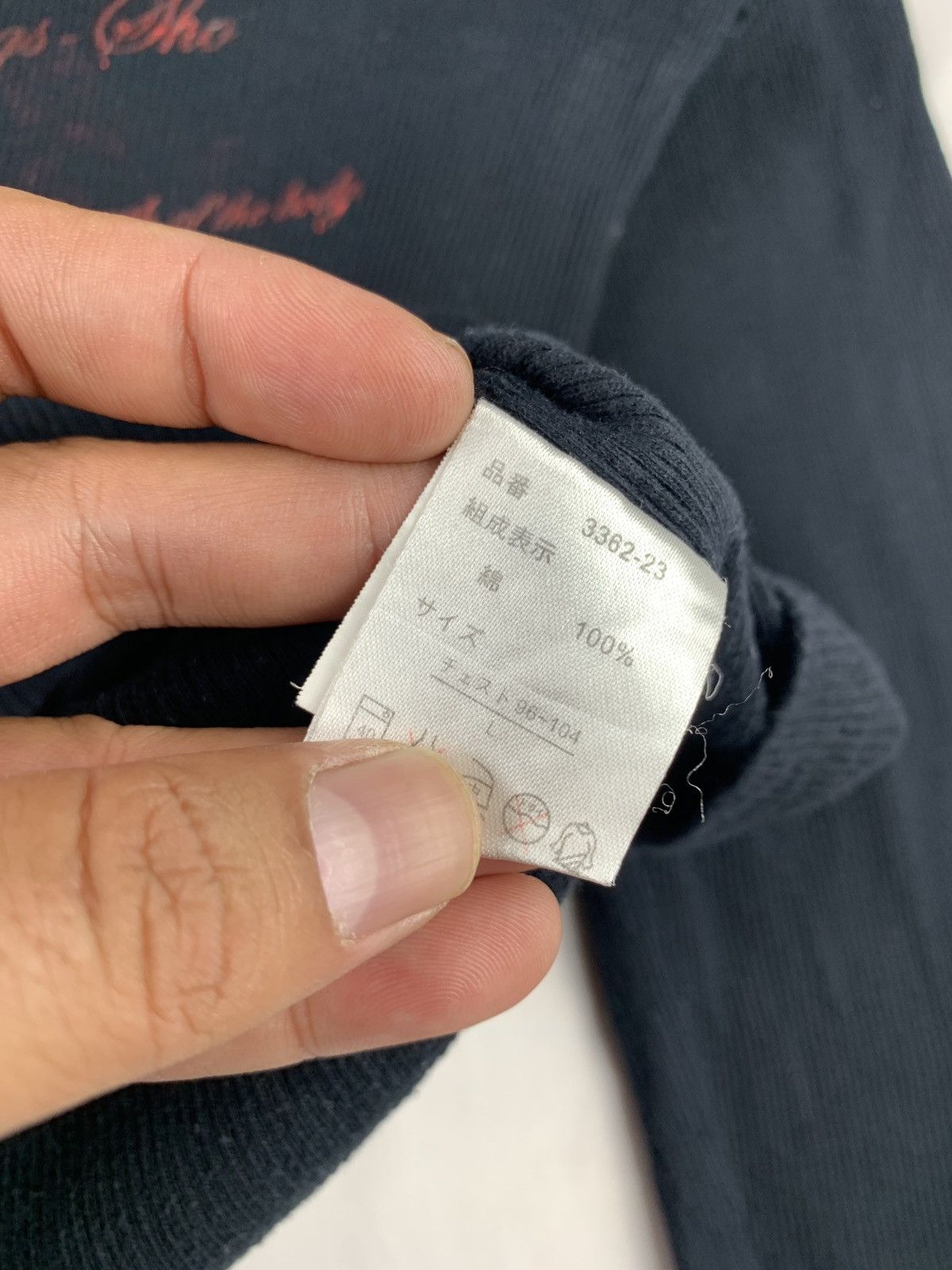 BERNINGS SHO 2000s Bernings Sho Japan Smokey Poem Letters Longsleeve Top Size L / US 10 / IT 46 - 11 Thumbnail