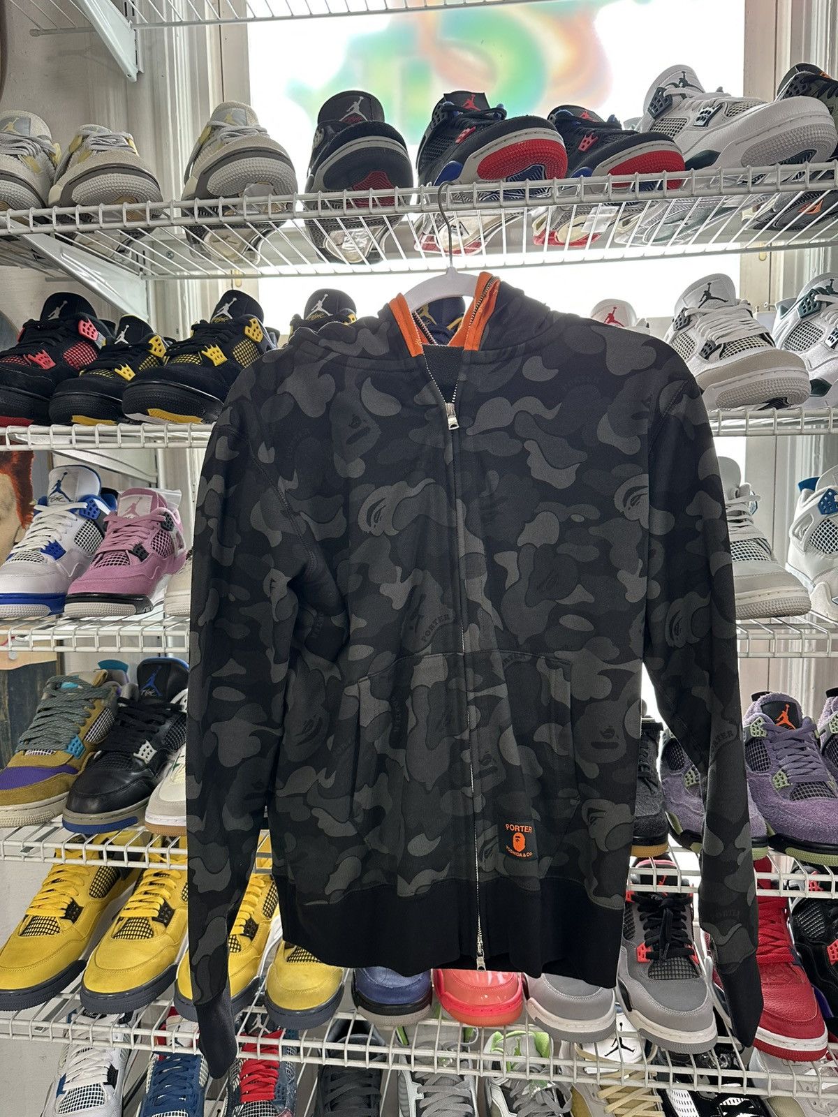 A Bathing Ape X Porter Yoshida Shark Hoodie Japan Exclusive