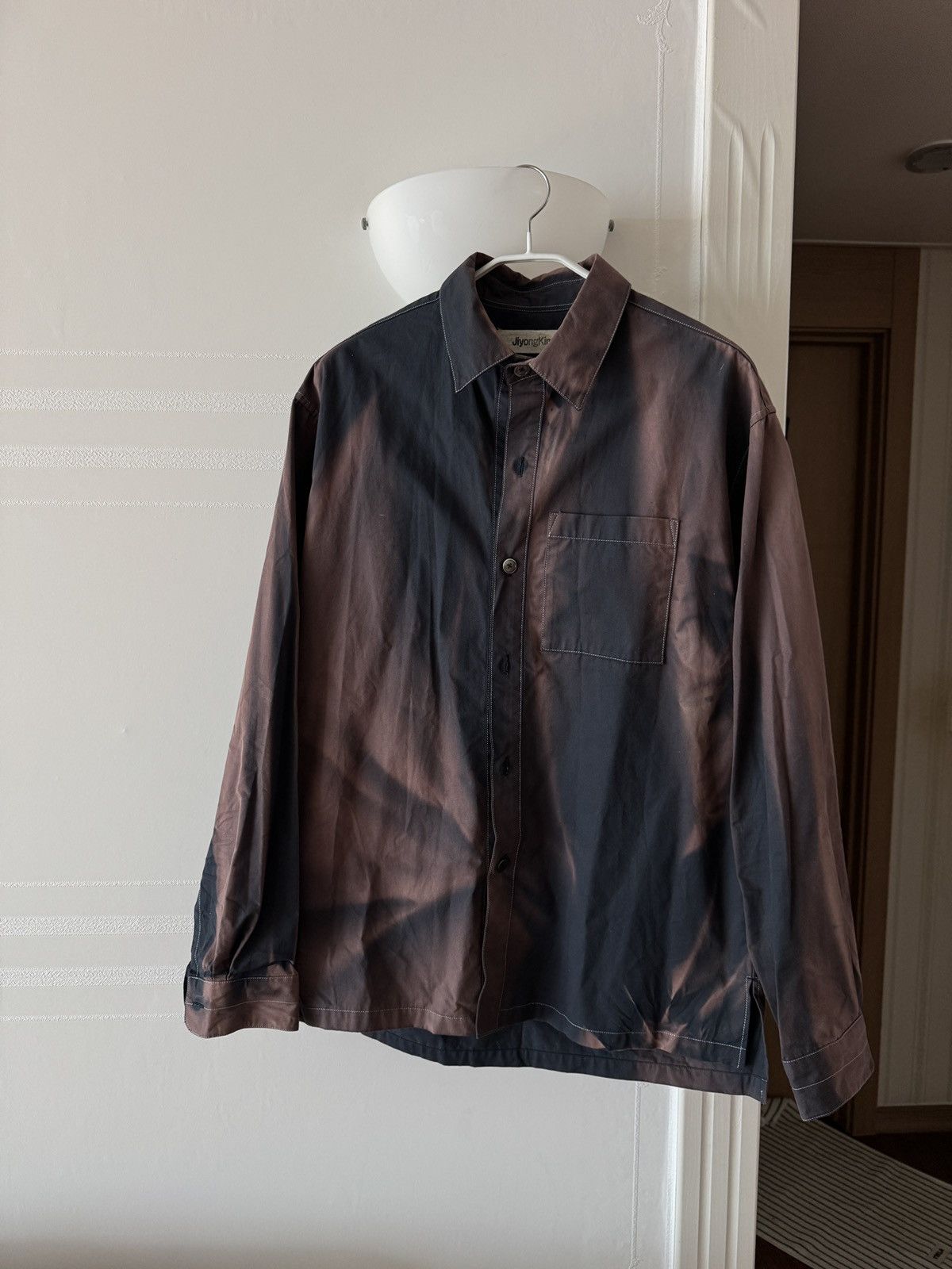 JiyongKim Jiyongkim 22AW Button up Shirt Navy Size US XL / EU 56 / 4 - 1 Thumbnail