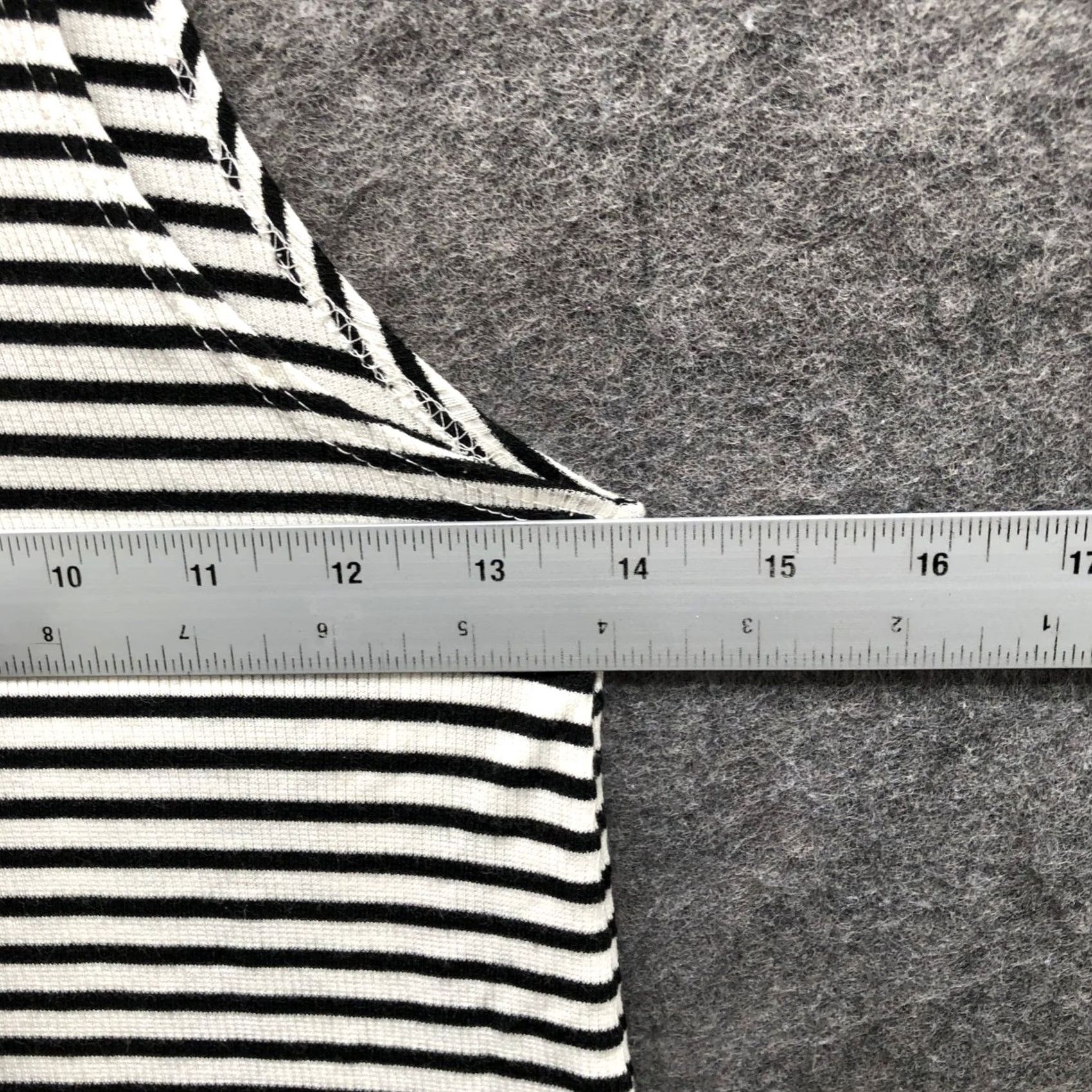 Vintage Puella Sleeveless Turtleneck Mini Dress Womens M Striped Black White Jersey Rib Size M / US 6-8 / IT 42-44 - 7 Thumbnail