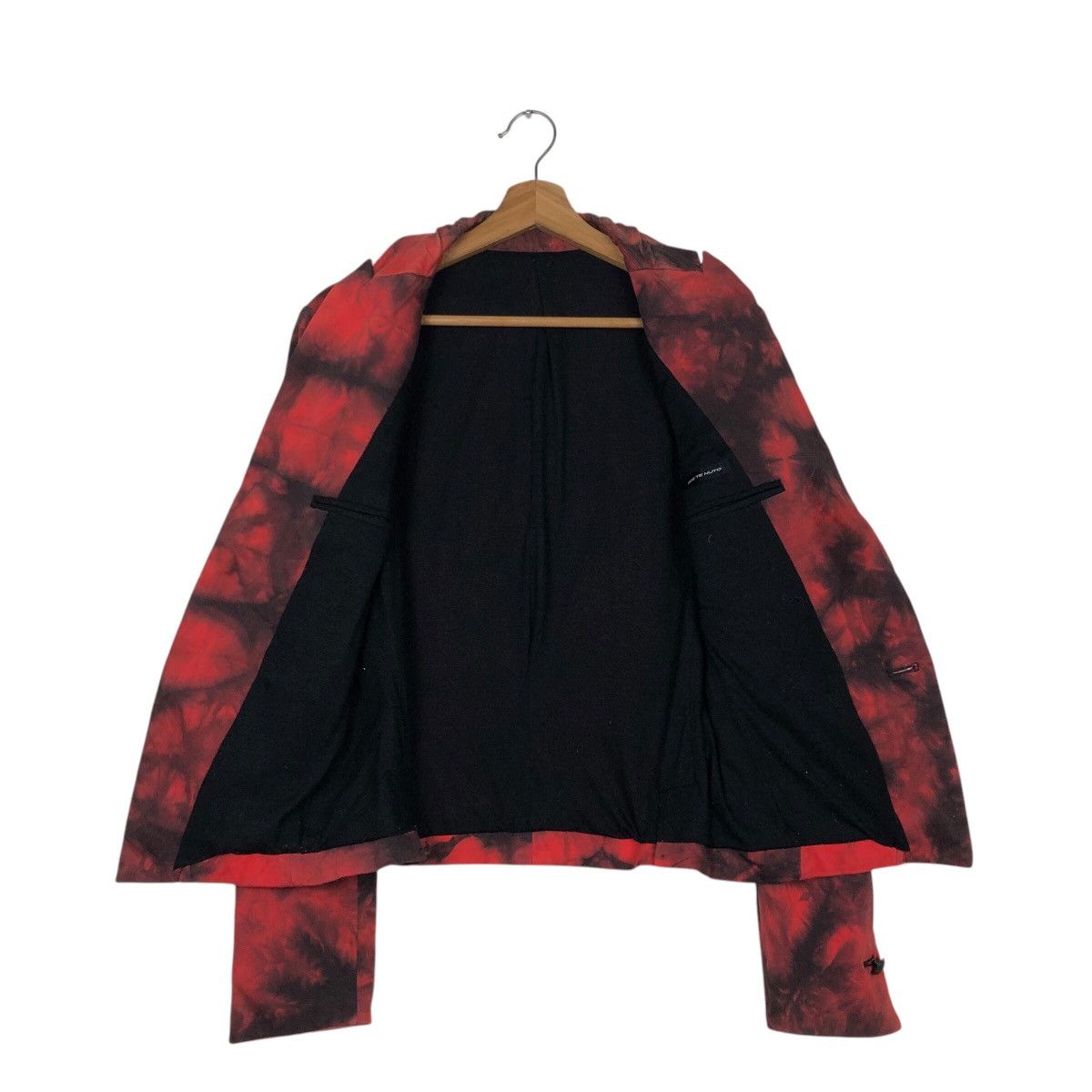 Japanese Brand 📌Cropped Biker Jacket Sos Te Nuto Acid Wash Issey Miyake Size US M / EU 48-50 / 2 - 14 Thumbnail