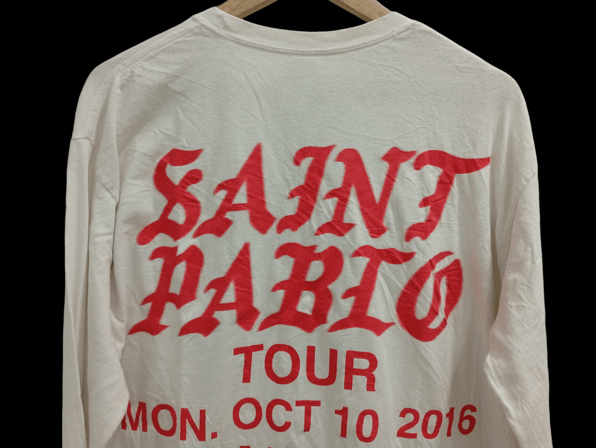 Kanye West × Rap Tees × Vintage 🔥🔥Kanye West Saint Pablo Tour LS T-Shirt Size US L / EU 52-54 / 3 - 17 Thumbnail