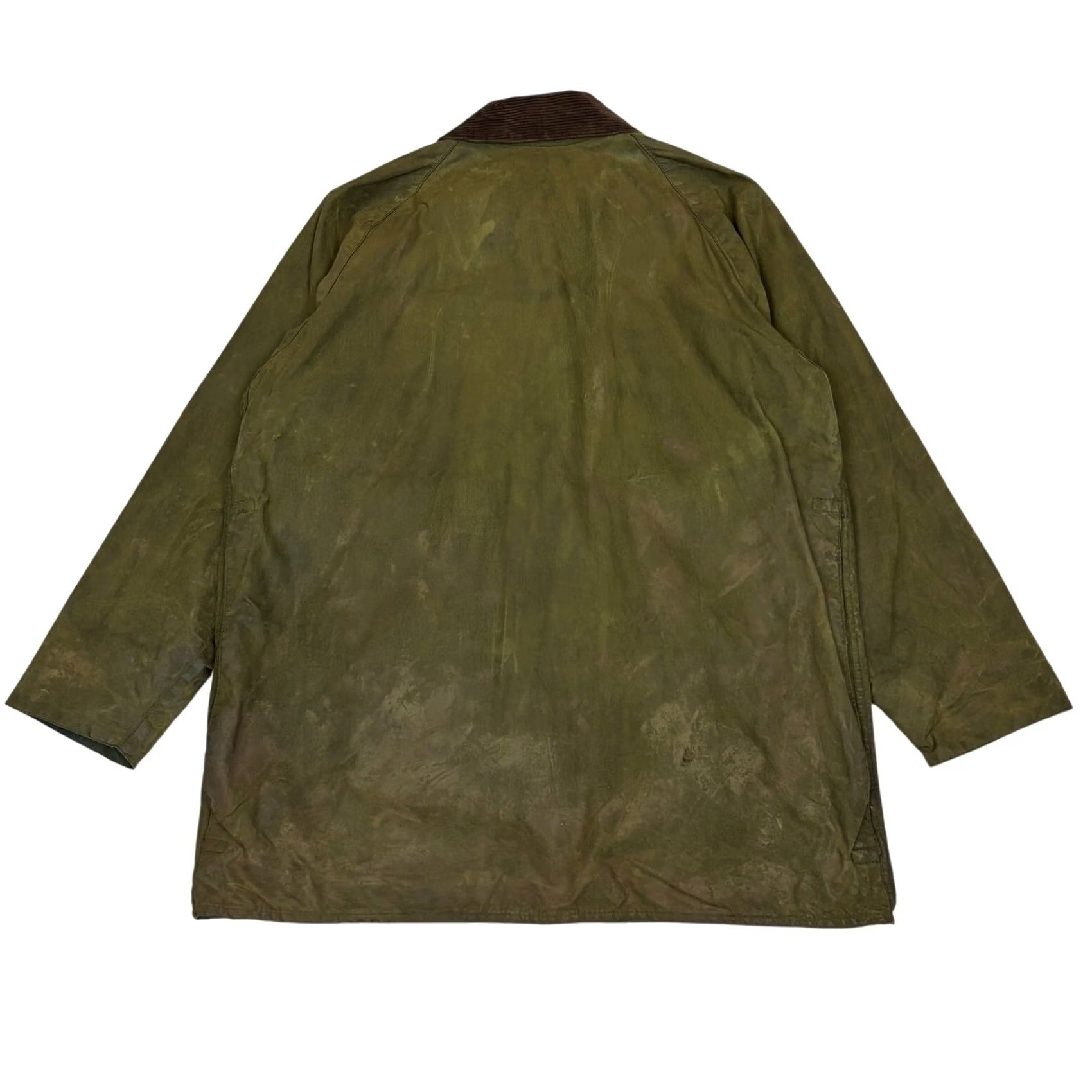 Barbour Barbour Jacket Beaufort Waxed Olive Plaid Lined Cotton Zip Snap Men's Large Barbour Beaufort C40 Size US L / EU 52-54 / 3 - 3 Thumbnail