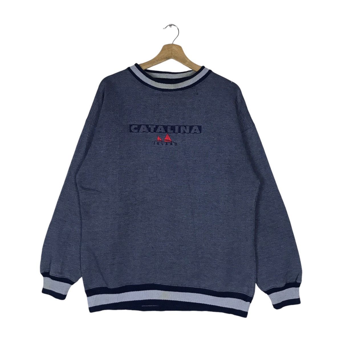 Catalina Vintage Catalina Spell Out Pullover Jumper Sweatshirt Size US L / EU 52-54 / 3 - 1 Thumbnail