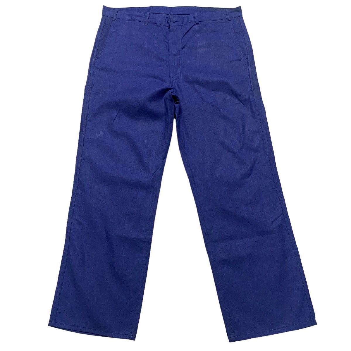 Le Laboureur Vintage 70s Sanfor French Work Pants Indigo Hbt Size US 40 / EU 56 - 2 Thumbnail