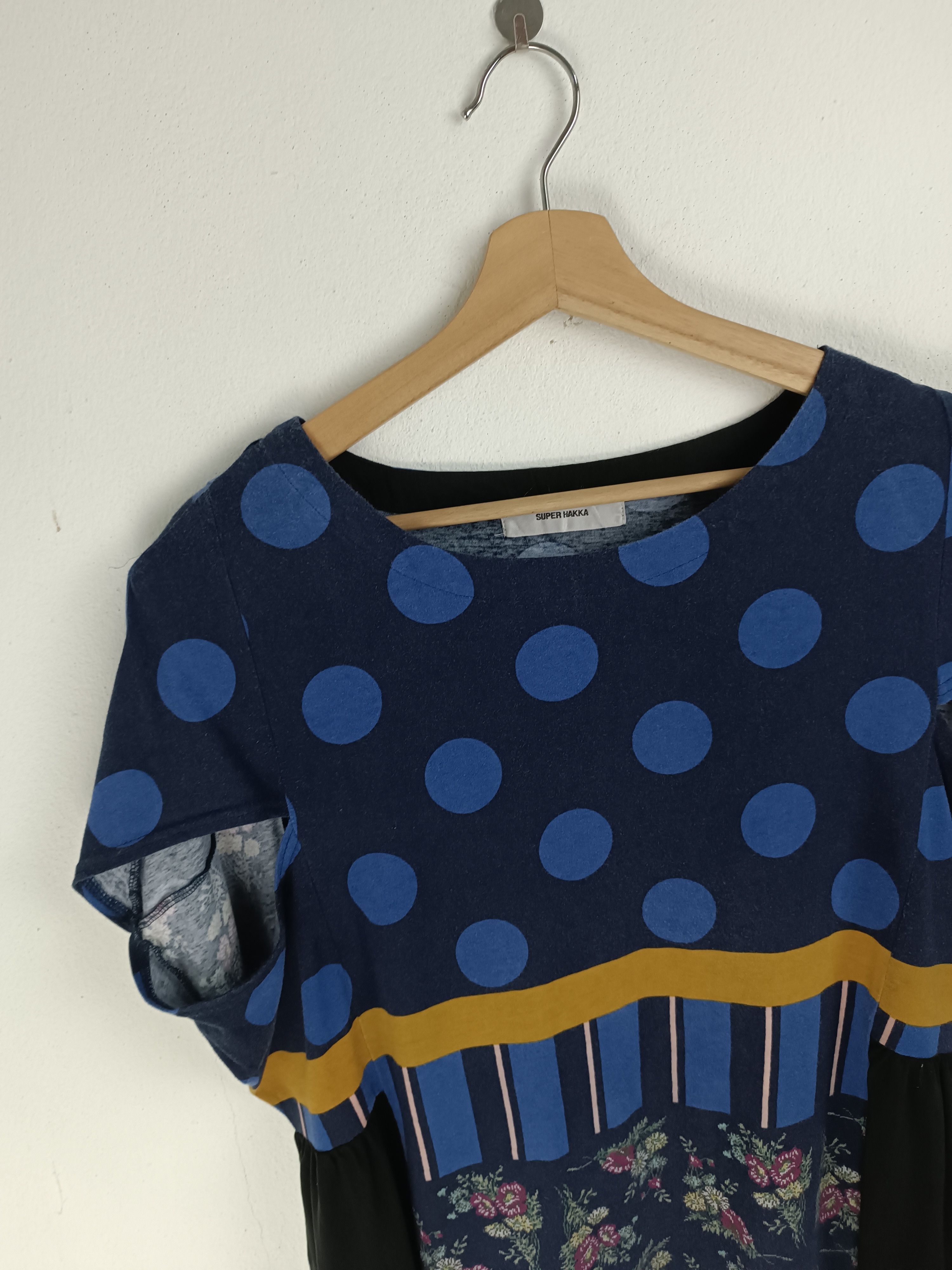 Vintage VINTAGE SUPER HAKKA POLKADOT CUTE INDIE SHIBORI TOP Size L / US 10 / IT 46 - 5 Thumbnail