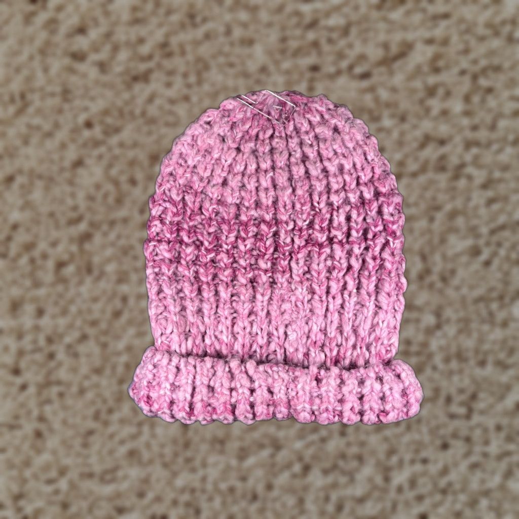 Vintage Universal Thread Beanie Women One Size Pink Crochet Polyester Blend NEW Size ONE SIZE - 1 Thumbnail