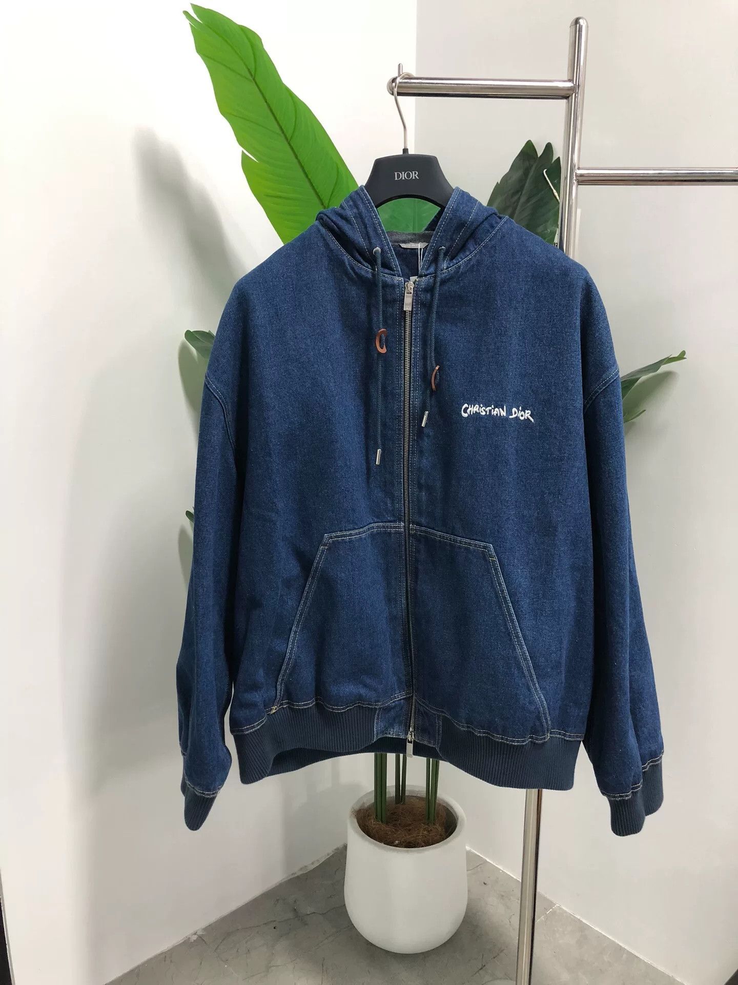 Dior Dior Men's Dark Blue Hooded Jacket Size US XXL / EU 58 / 5 - 1 Thumbnail