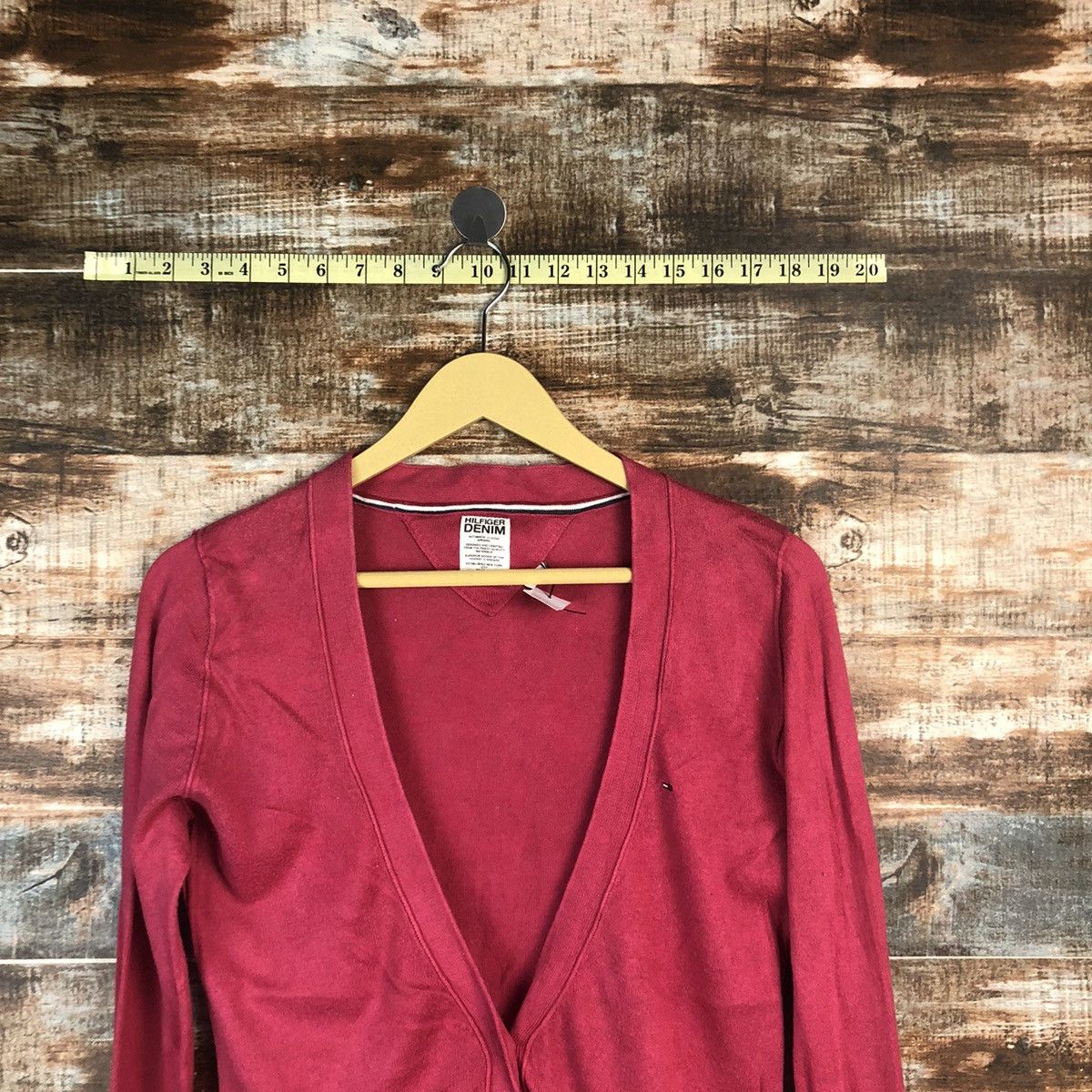 Tommy Hilfiger Hilfiger Denim Pink Cardigan Knitwear #A1876 Size M / US 6-8 / IT 42-44 - 4 Thumbnail