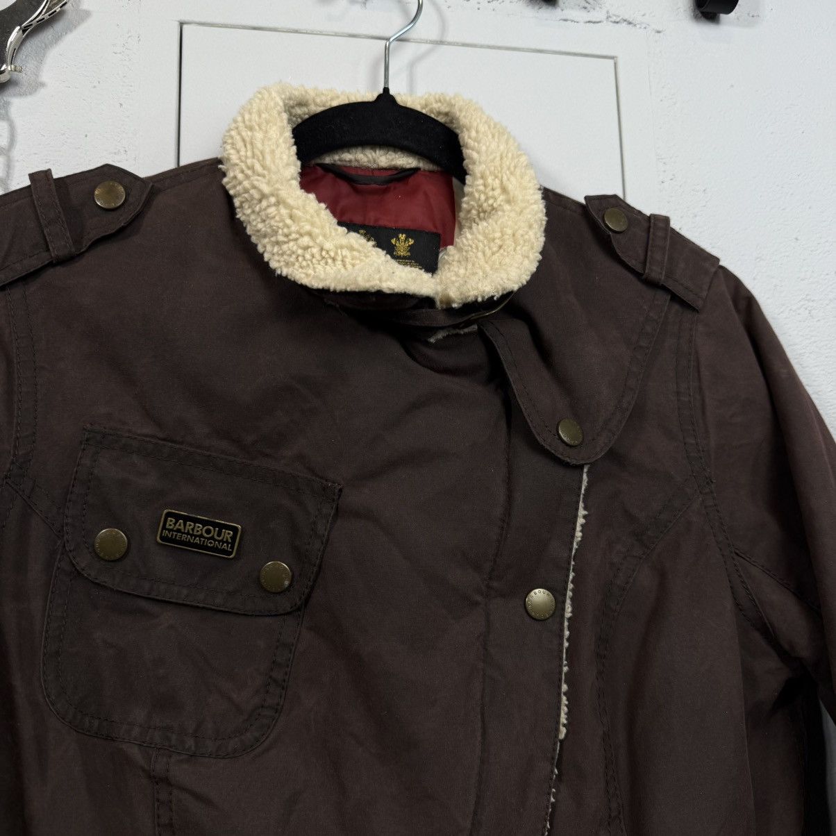 Barbour Vintage Barbour Waxed Quilted Trench Coat Jacket Size XS / US 0-2 / IT 36-38 - 4 Thumbnail