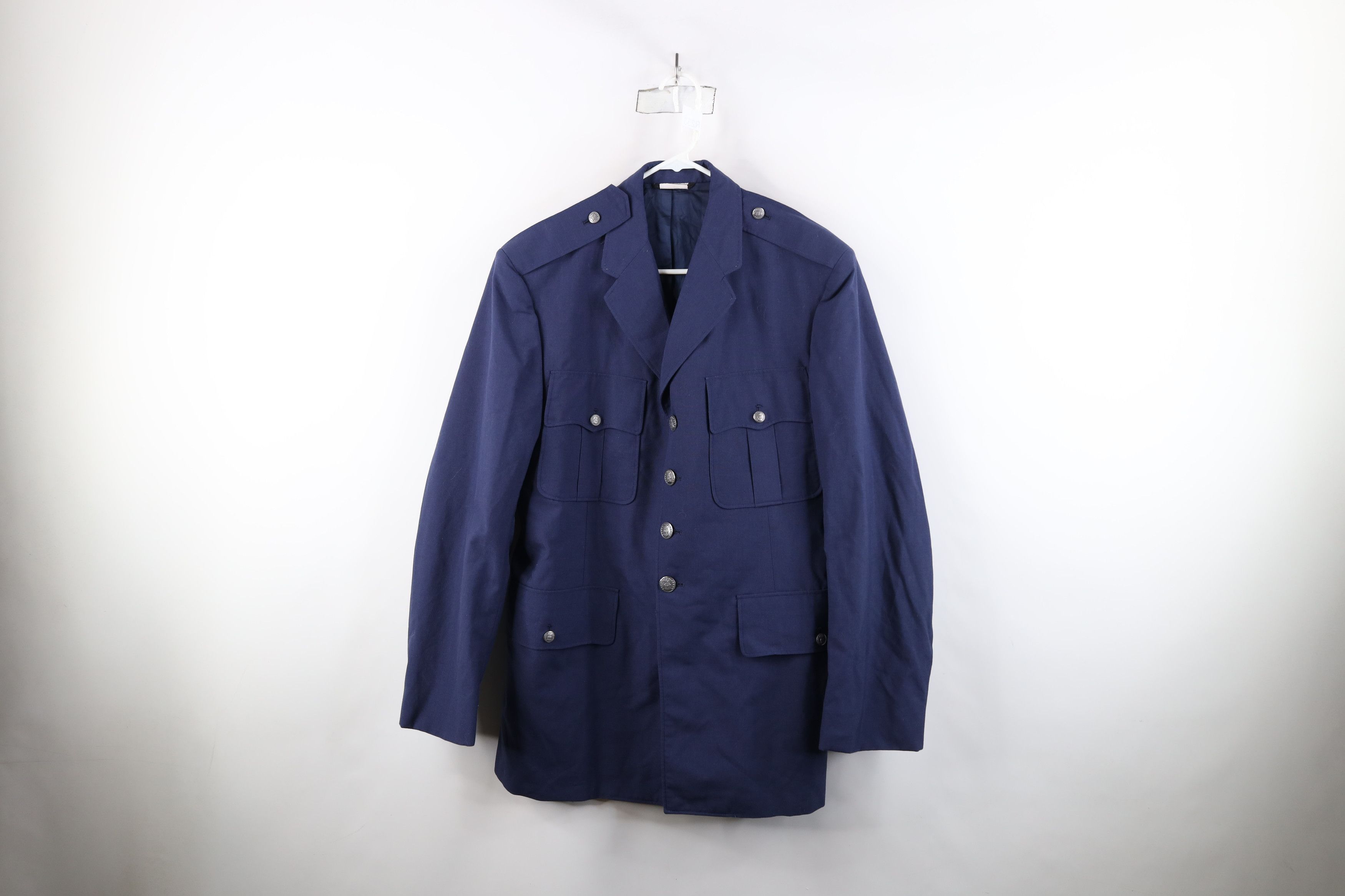 Vintage Vintage 70s Shade 1549 10 Oz Military Officer Jacket USA Size US L / EU 52-54 / 3 - 1 Thumbnail