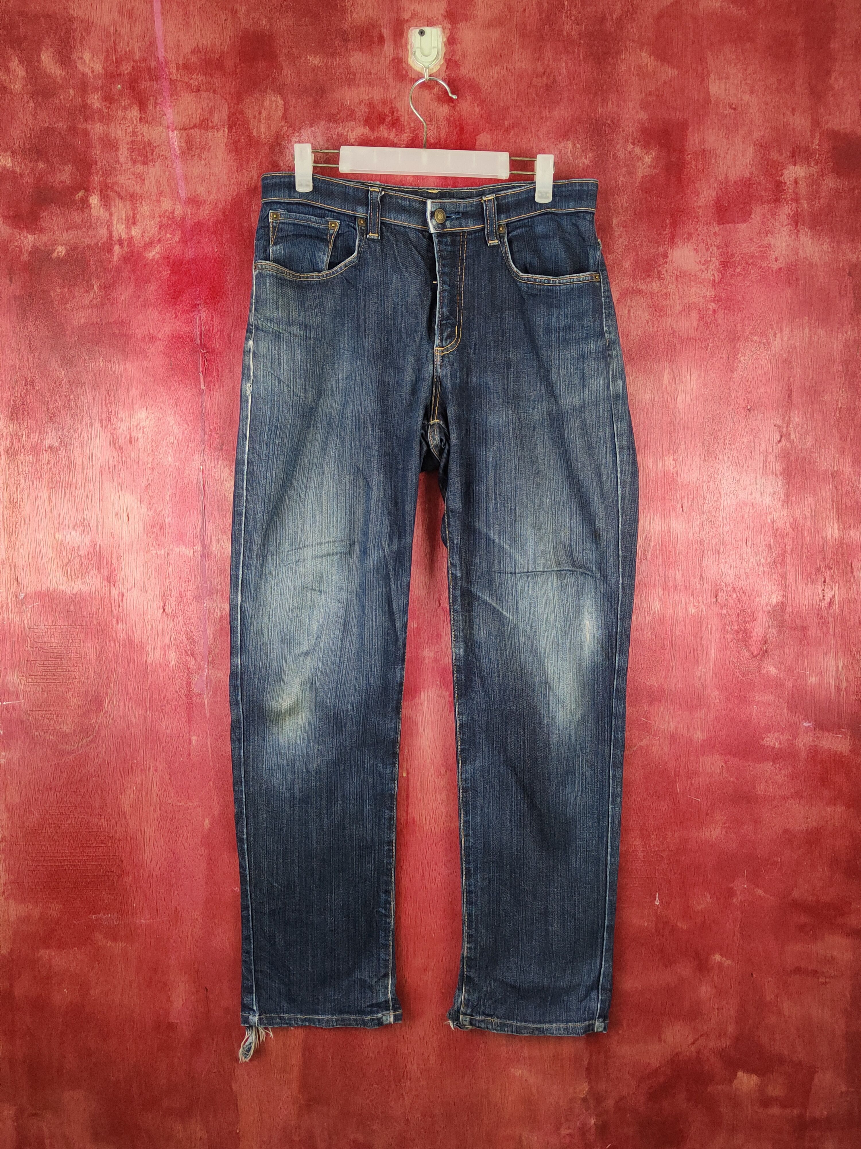 Edwin Edwin Dark Blue Faded Multipocket Denim #S1606 Size US 31 - 1 Thumbnail