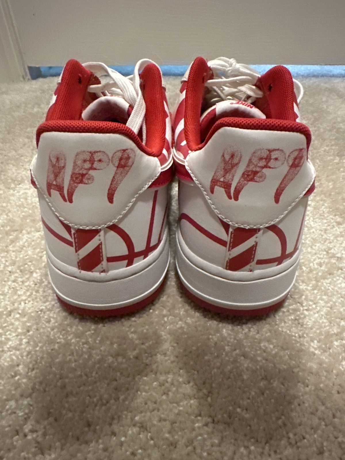 Nike Nike Air Force 1 Low Logo Pack University Red Size US 10 / EU 43 - 3 Thumbnail