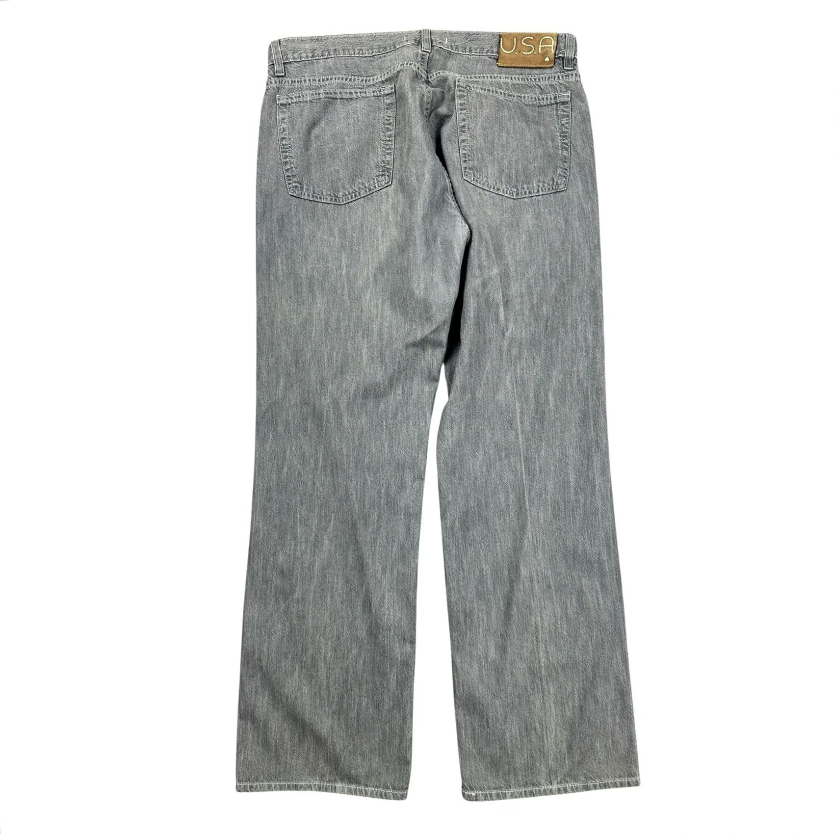 John Varvatos John Varvatos Star USA Jeans Straight Leg Men’s 36x30 Gray Wash Authentic Fit Size US 36 / EU 52 - 2 Thumbnail