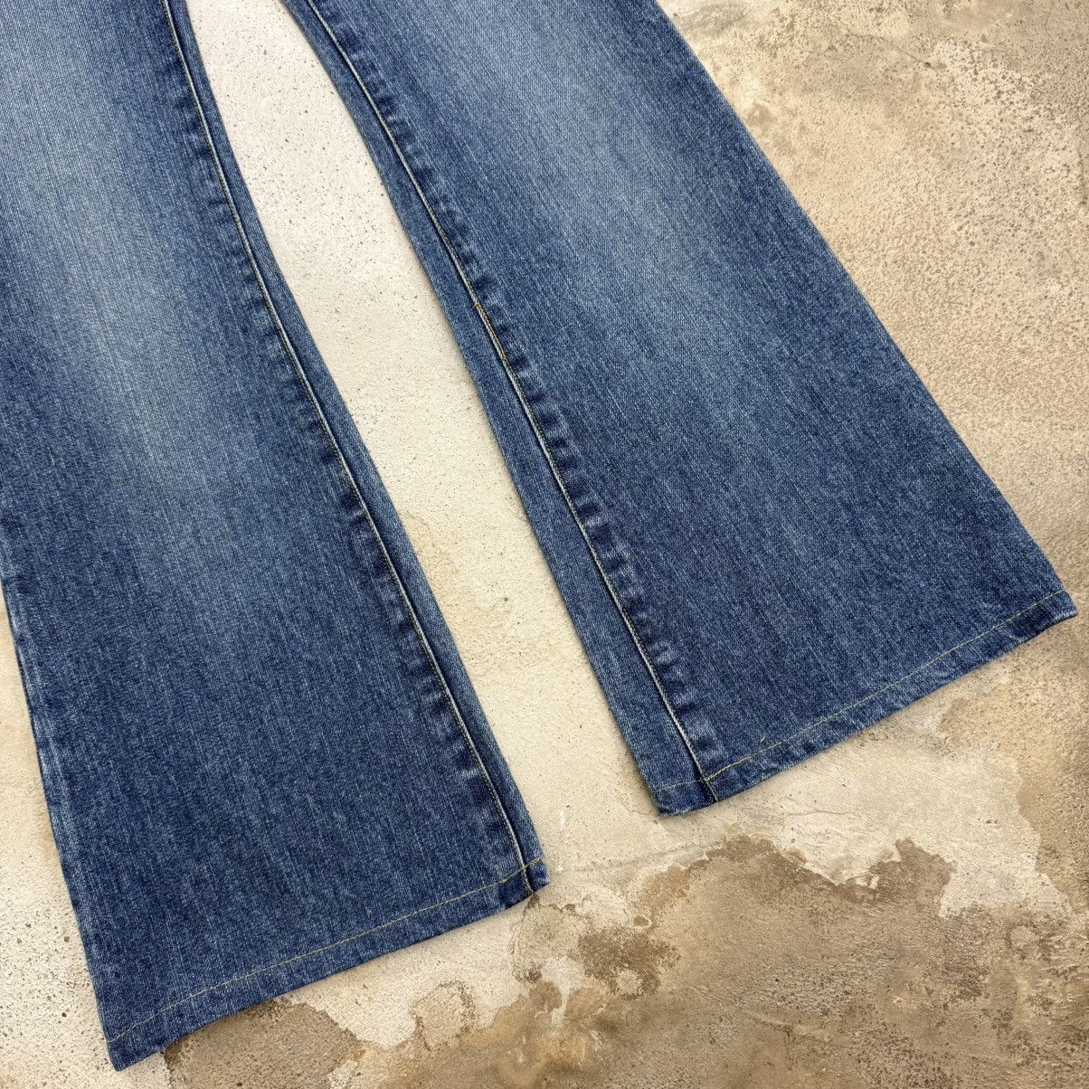 Japanese Brand Flare Vintage Blue Moon Blue Unisex Denim Pants Size US 27 - 5 Thumbnail
