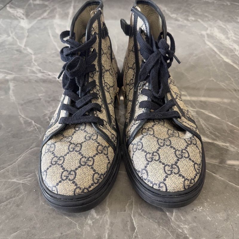 Gucci Gucci Monogram Canvas High-Top Sneakers Size US 7.5 / EU 40-41 - 2 Thumbnail