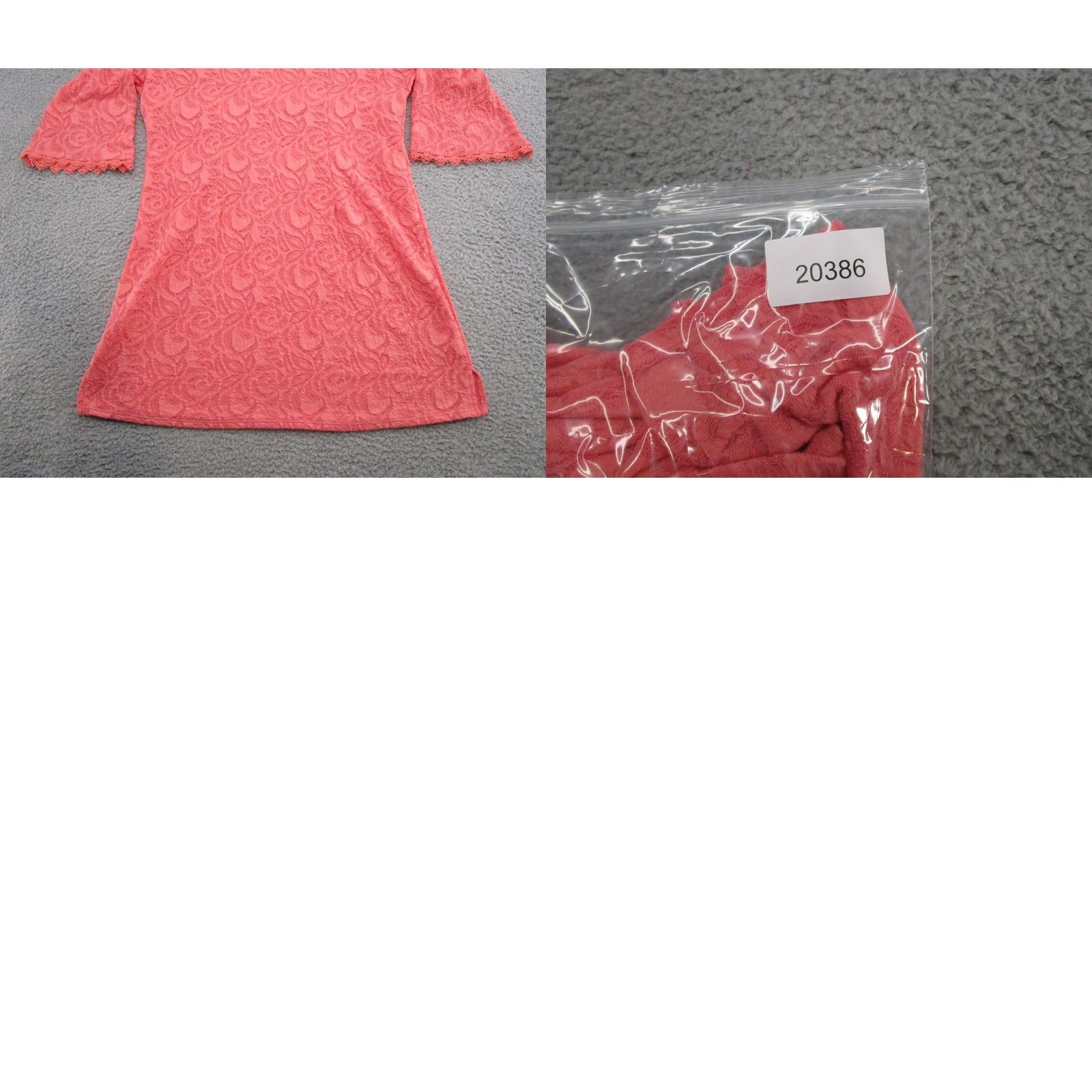 Pinko VINTAGE Simply Noelle Watermelon Pink Tunic Dress Lace 3/4 Sleeve Size 2XL NEW Size XXL / US 16-18 / IT 52-54 - 9 Thumbnail
